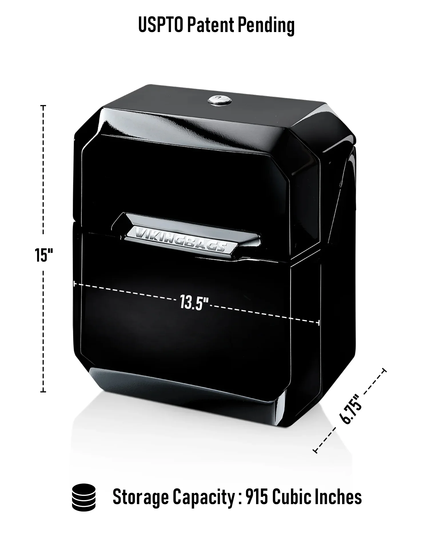 15L - Outlaw Quick Mount Medium Painted Hard Solo Saddlebag (Left Only) for Harley Dyna Super Glide Custom FXDC/I - Image 7