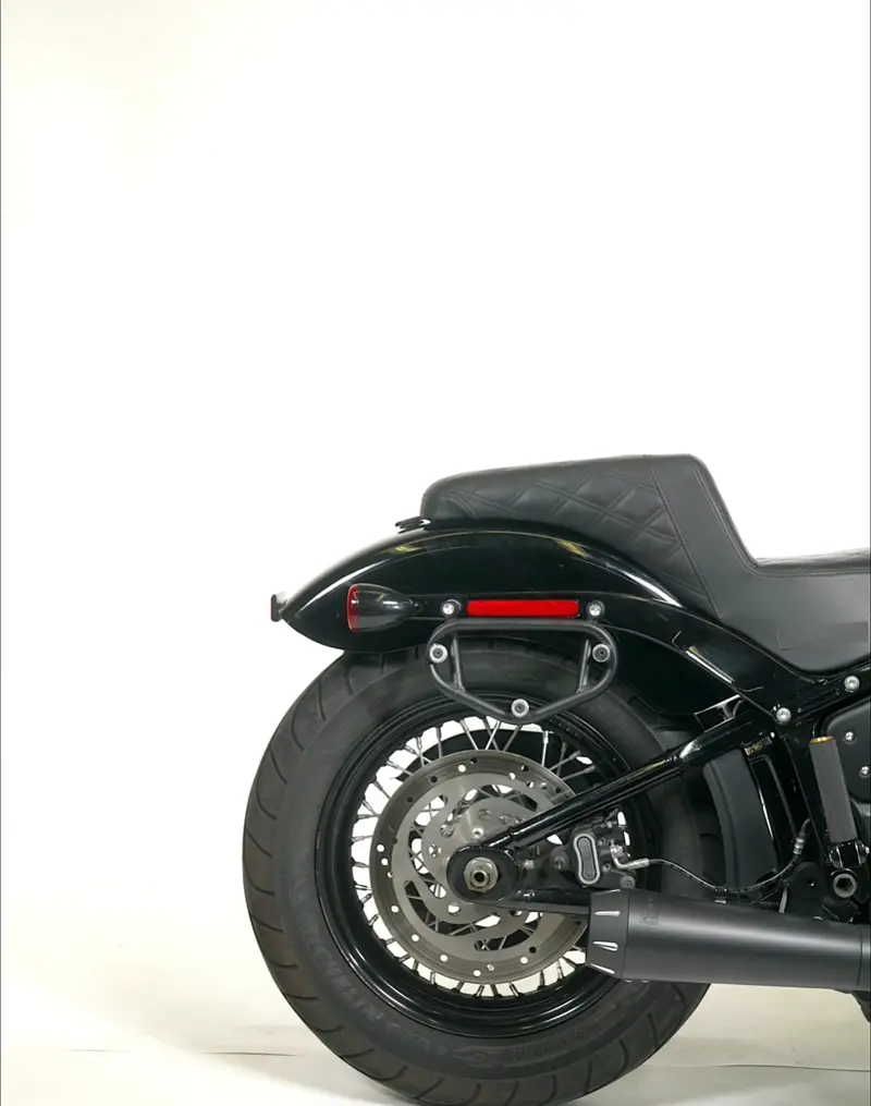 20L - Outlaw Quick-Mount Small 2025+ Indian Scout Sixty Bobber Leather Wrapped Hard Saddlebags - Image 10