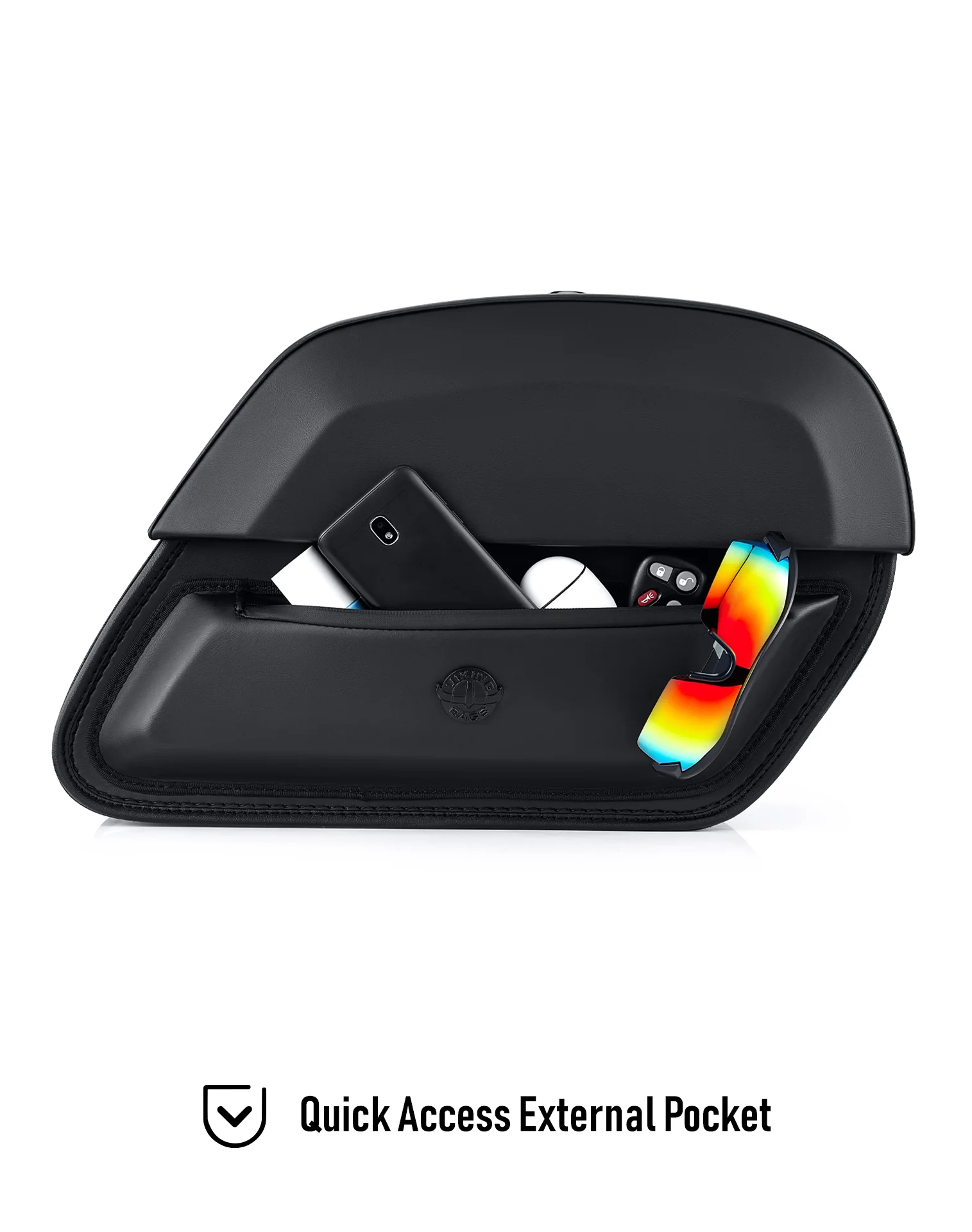 28L - Pantheon Quick-Mount Medium 2025+ Indian Scout Sixty Bobber Motorcycle Saddlebags - Image 12