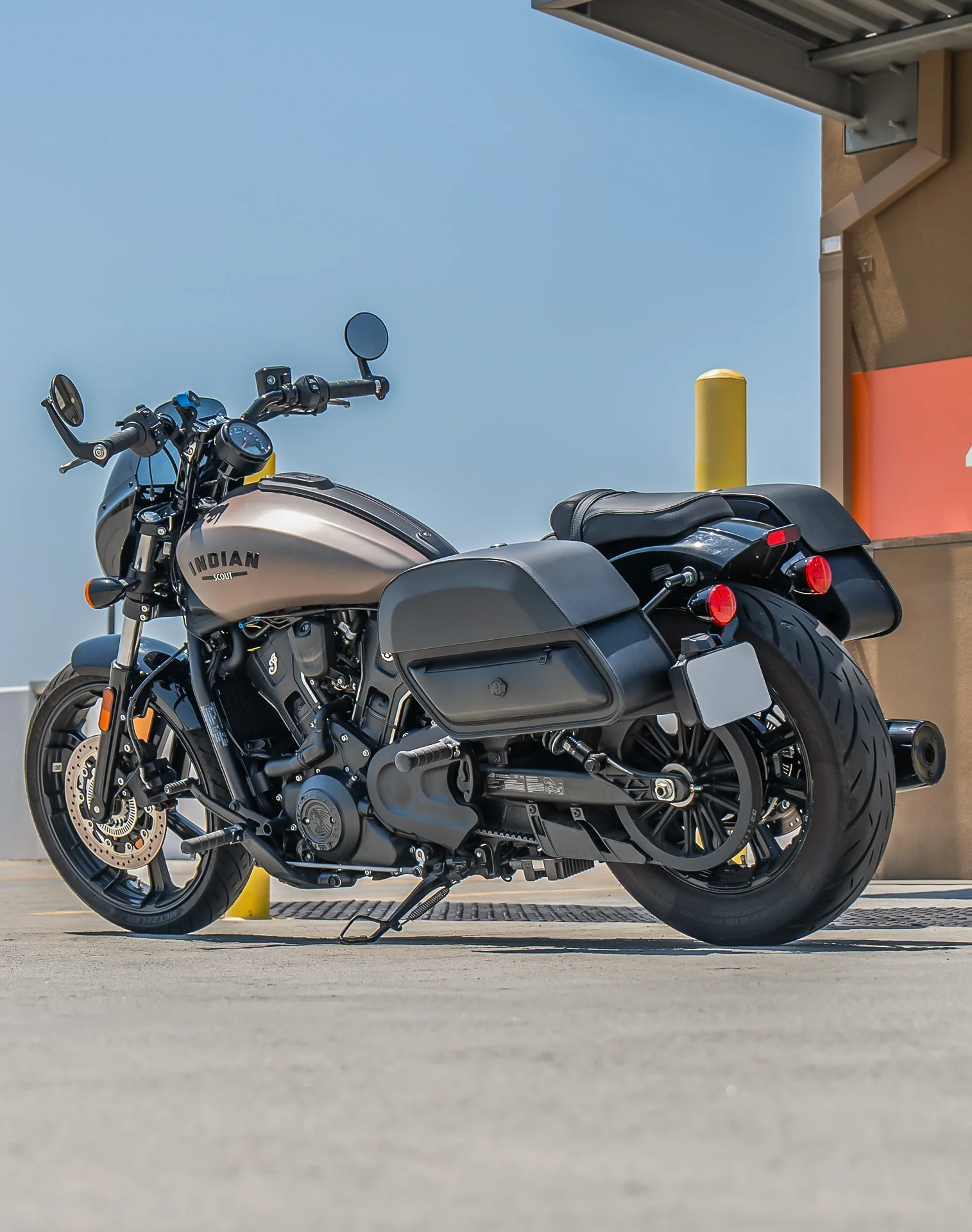 28L - Pantheon Quick-Mount Medium 2025+ Indian Sport Scout Motorcycle Saddlebags - Image 3