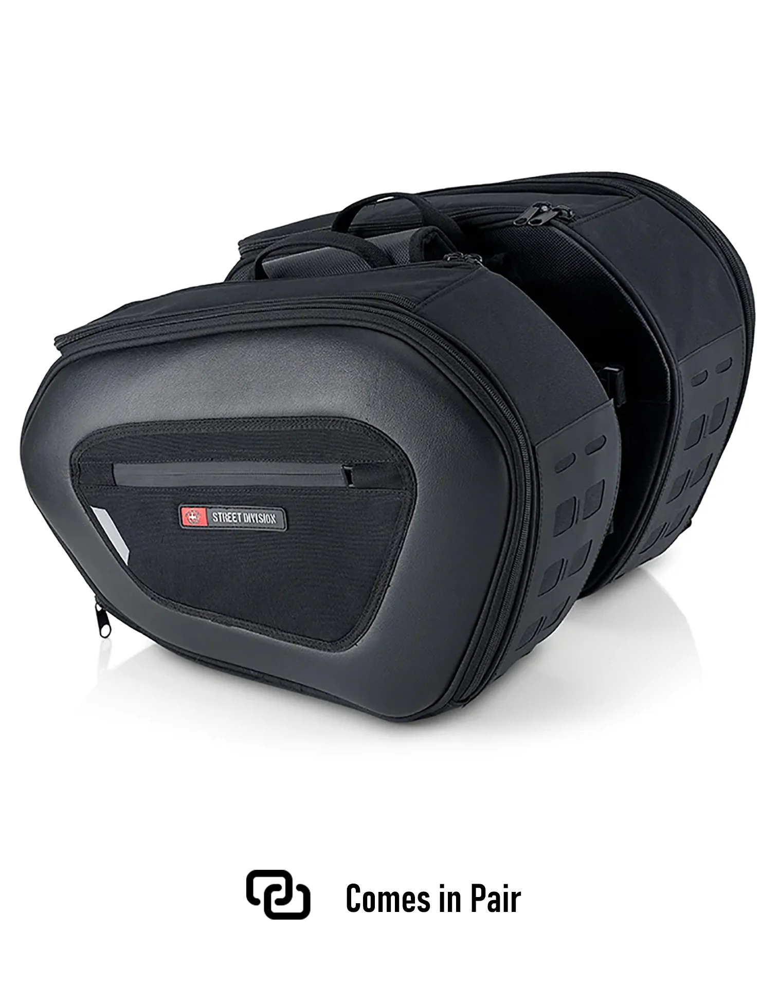 40L - Momentum Extra Large Expandable Street/Sportsbike Saddlebags - Image 7