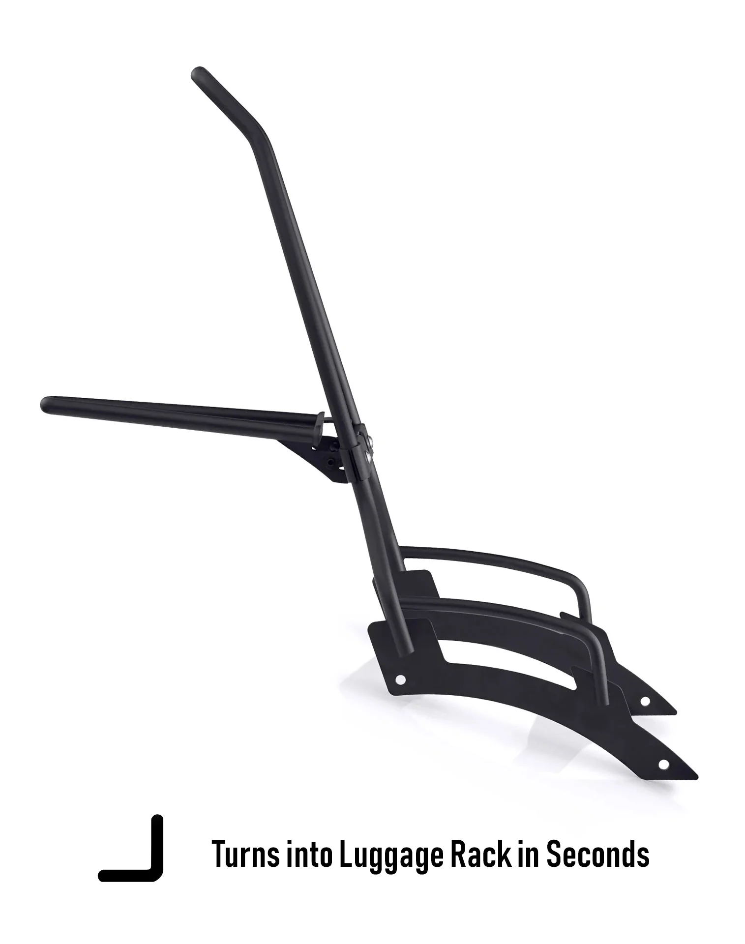 Iron Born Blade 25" Sissy Bar with Foldable Luggage Rack for 2025+ Indian Sport Scout Sixty Matte Black - Image 9