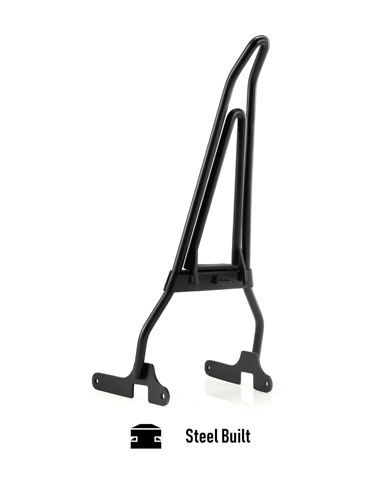 Iron Born Blade 25" Sissy Bar with Foldable Luggage Rack for Harley Sportster Forty Eight Matte Black - Image 11