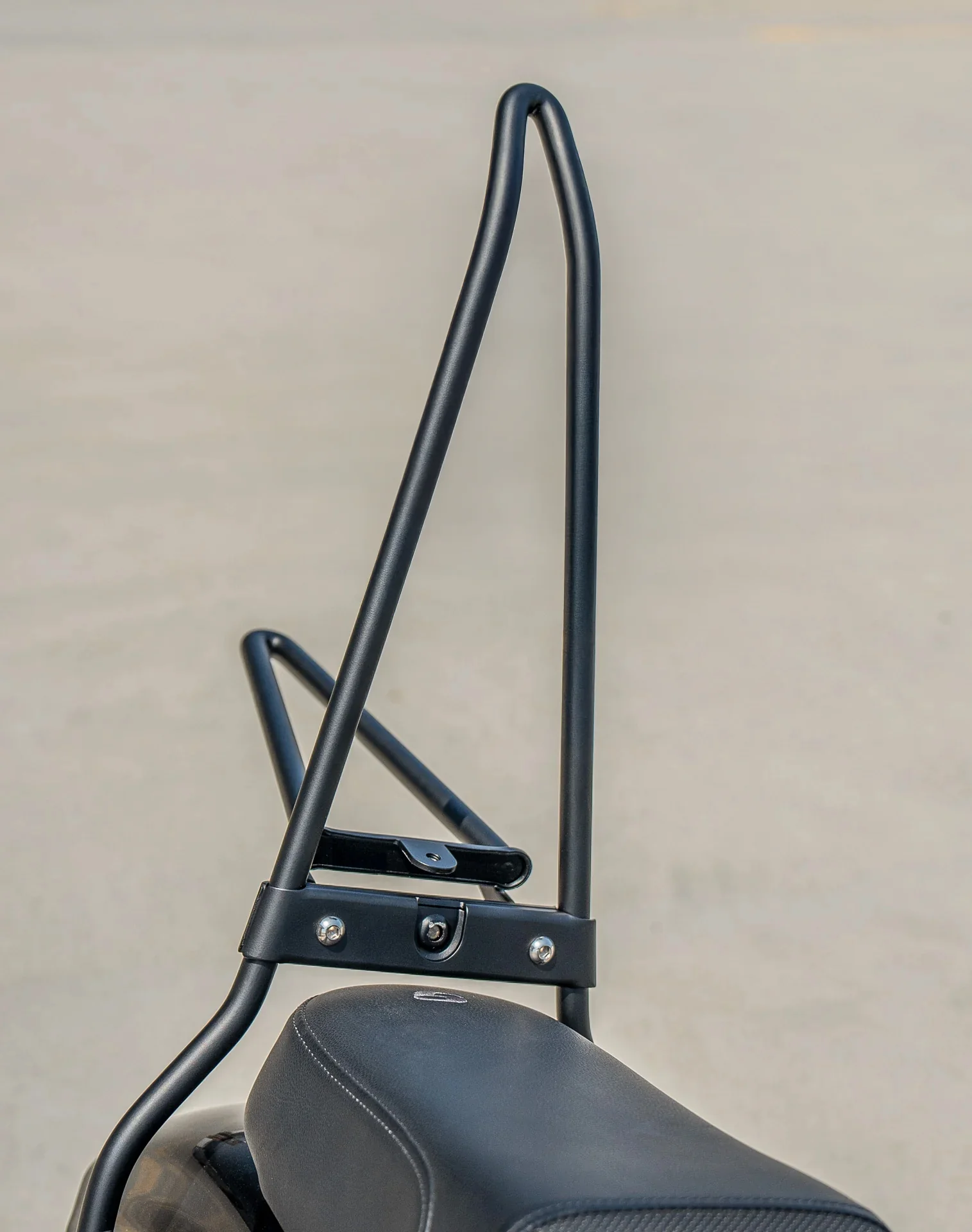 Iron Born Blade 25" Sissy Bar with Foldable Luggage Rack for Harley Sportster Forty Eight Matte Black - Image 6