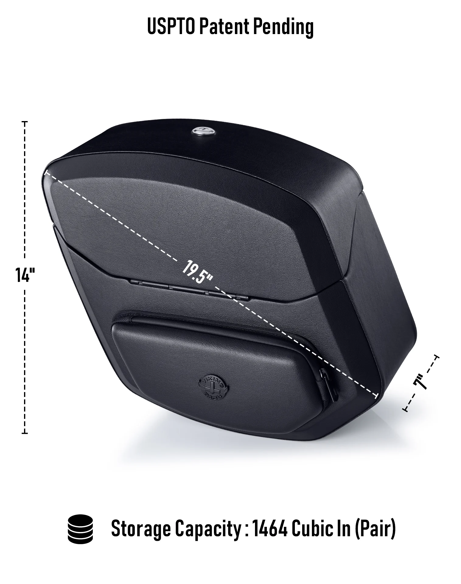 24L - Ironclad Quick-Mount Medium Harley Softail Fat Bob FXFB/S Leather Wrapped Hard Saddlebags - Image 3