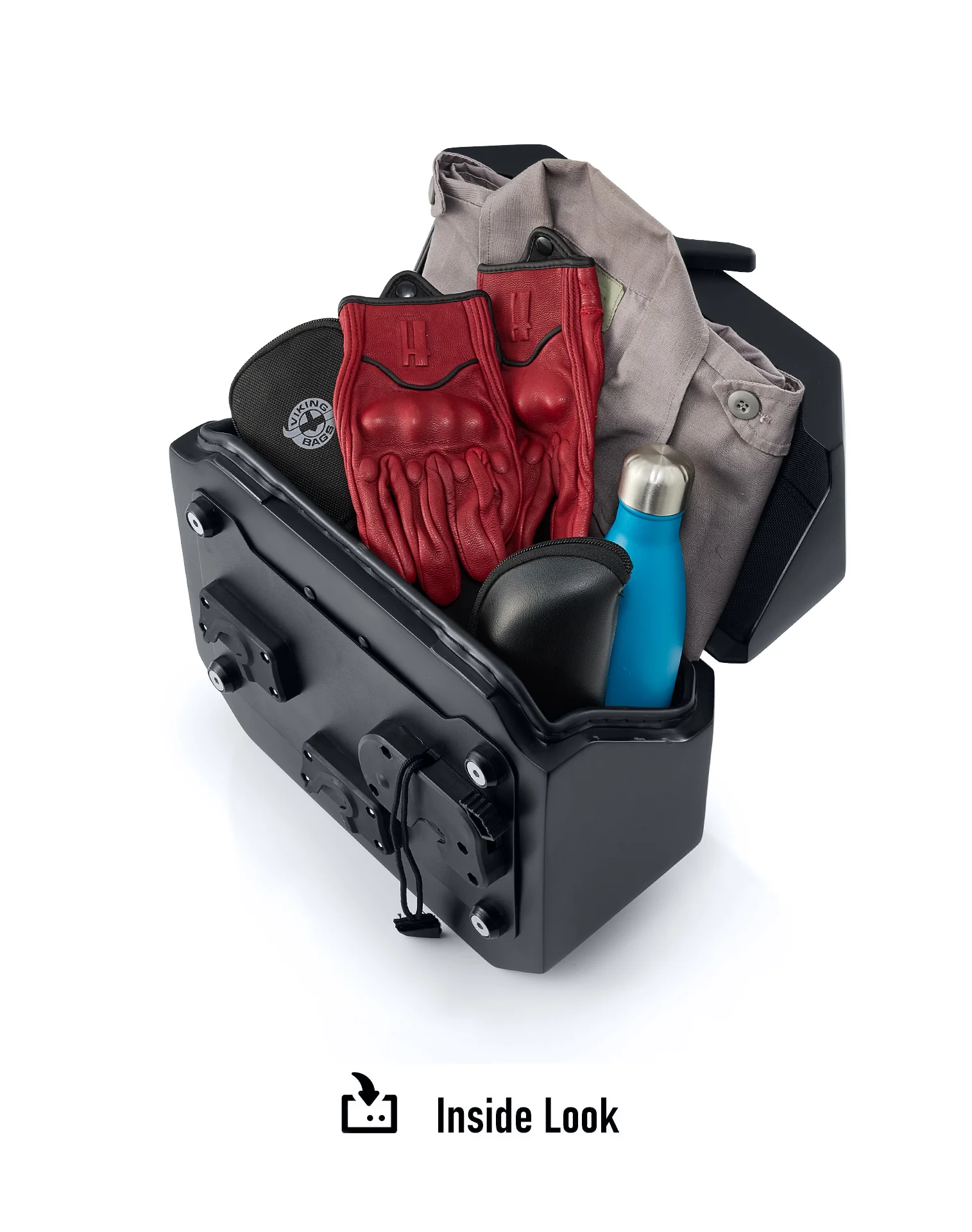 20L - Outlaw Quick-Mount Small 2025+ Indian Scout Bobber Matte Hard Saddlebags - Image 12