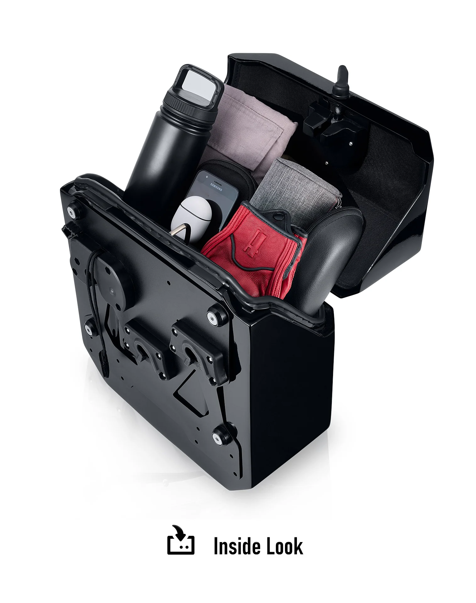 15L - Outlaw Quick Mount Medium Painted Hard Solo Saddlebag (Left Only) for Harley Dyna Super Glide Custom FXDC/I - Image 12