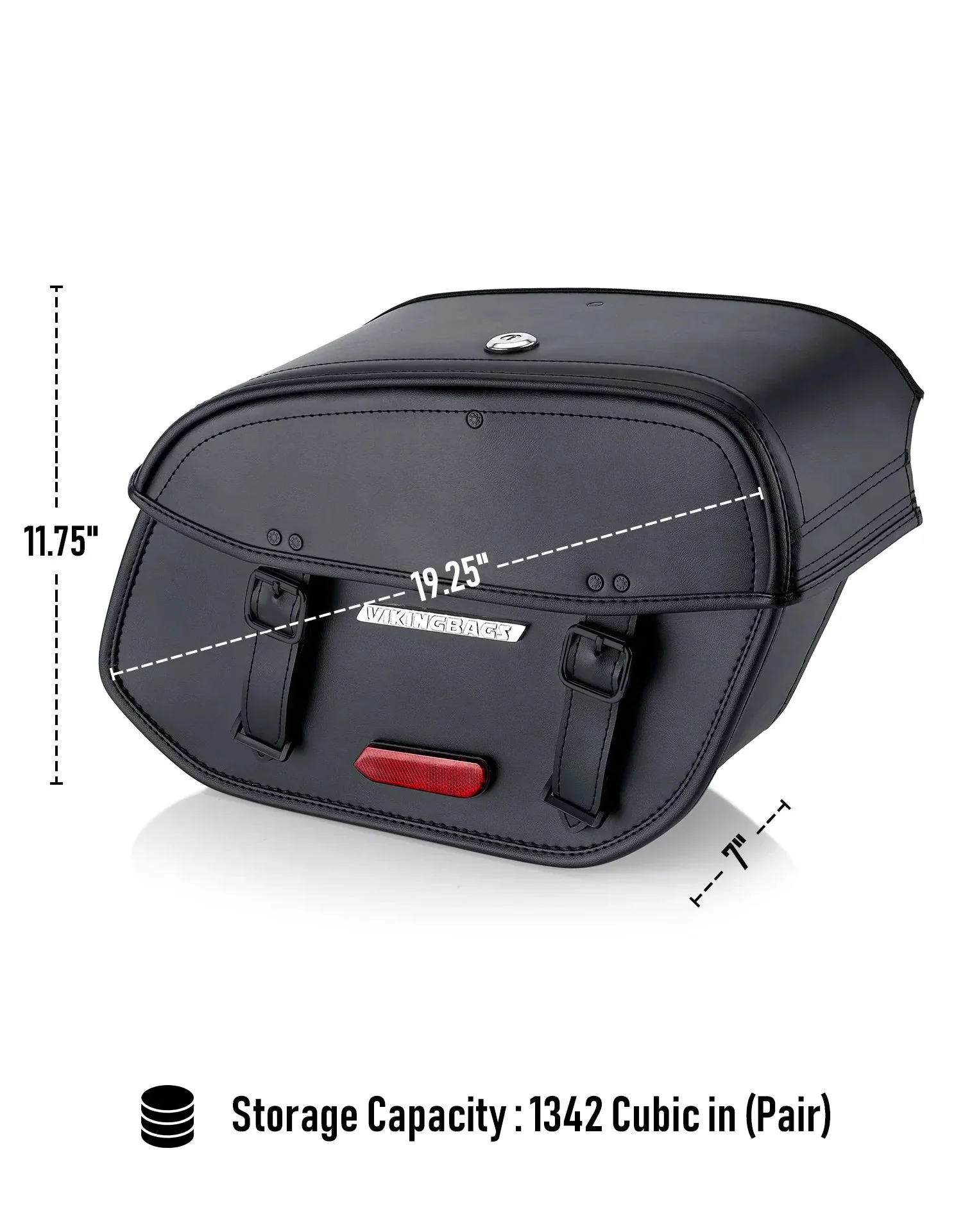 22L - Buckler Quick Mount Medium Shock Cutout Saddlebags for Harley Dyna Street Bob FXDB/I - Image 3