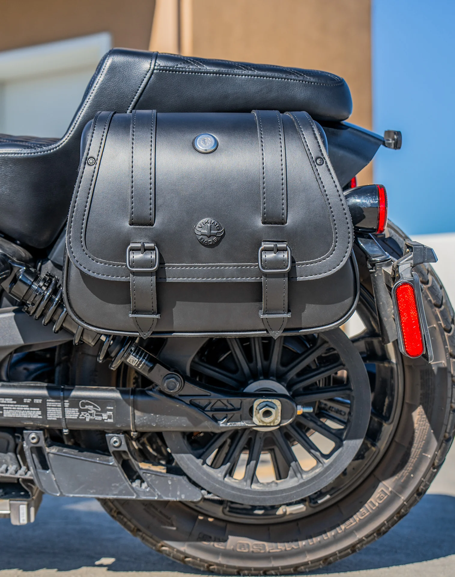 25L - SpiritBlade Large 2025+ Indian Scout 101 Leather Motorcycle Saddlebags - Image 4