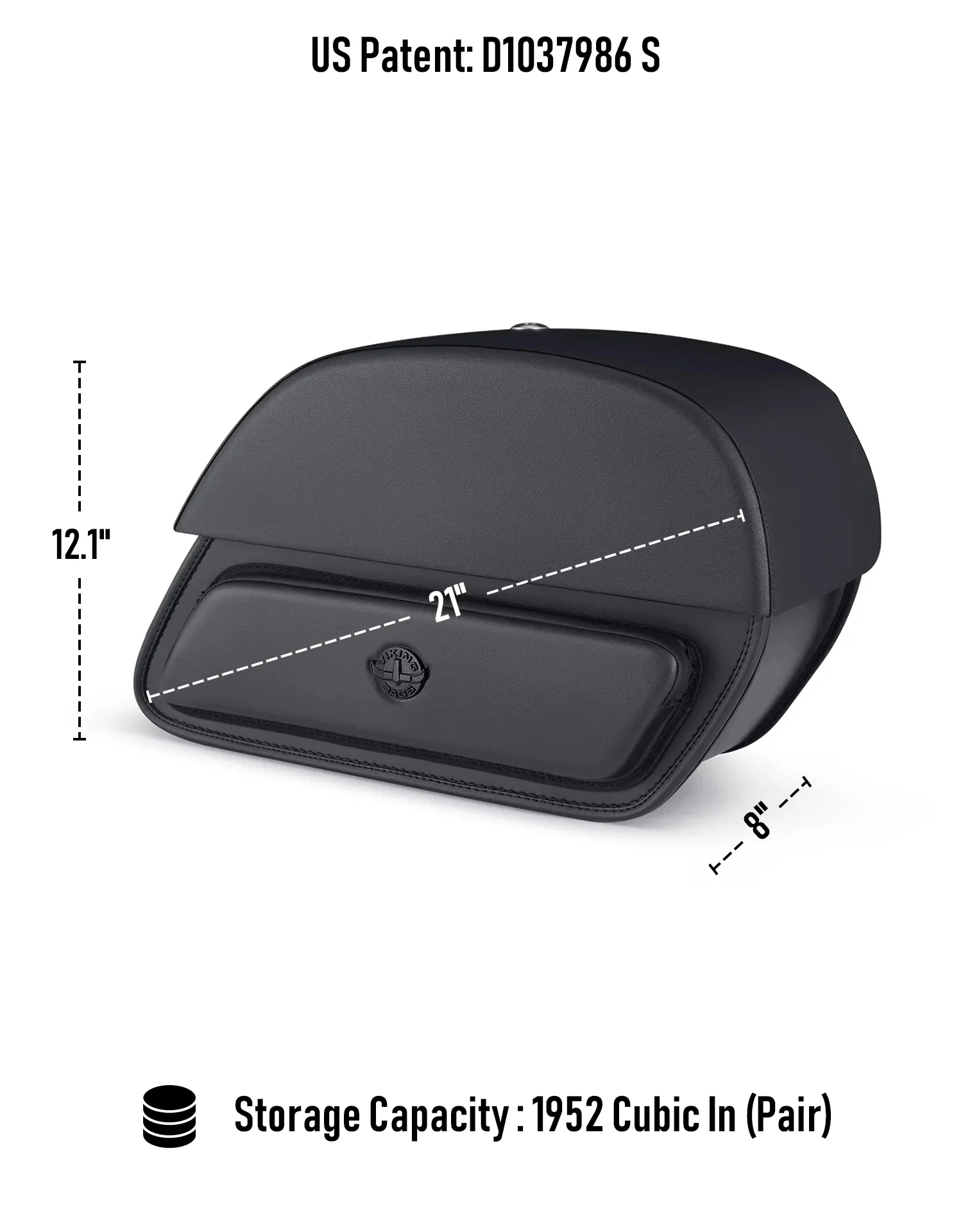 32L - Pantheon Large Hard Mount Shock Cutout Saddlebags for Harley Dyna Super Glide FXD/I - Image 7