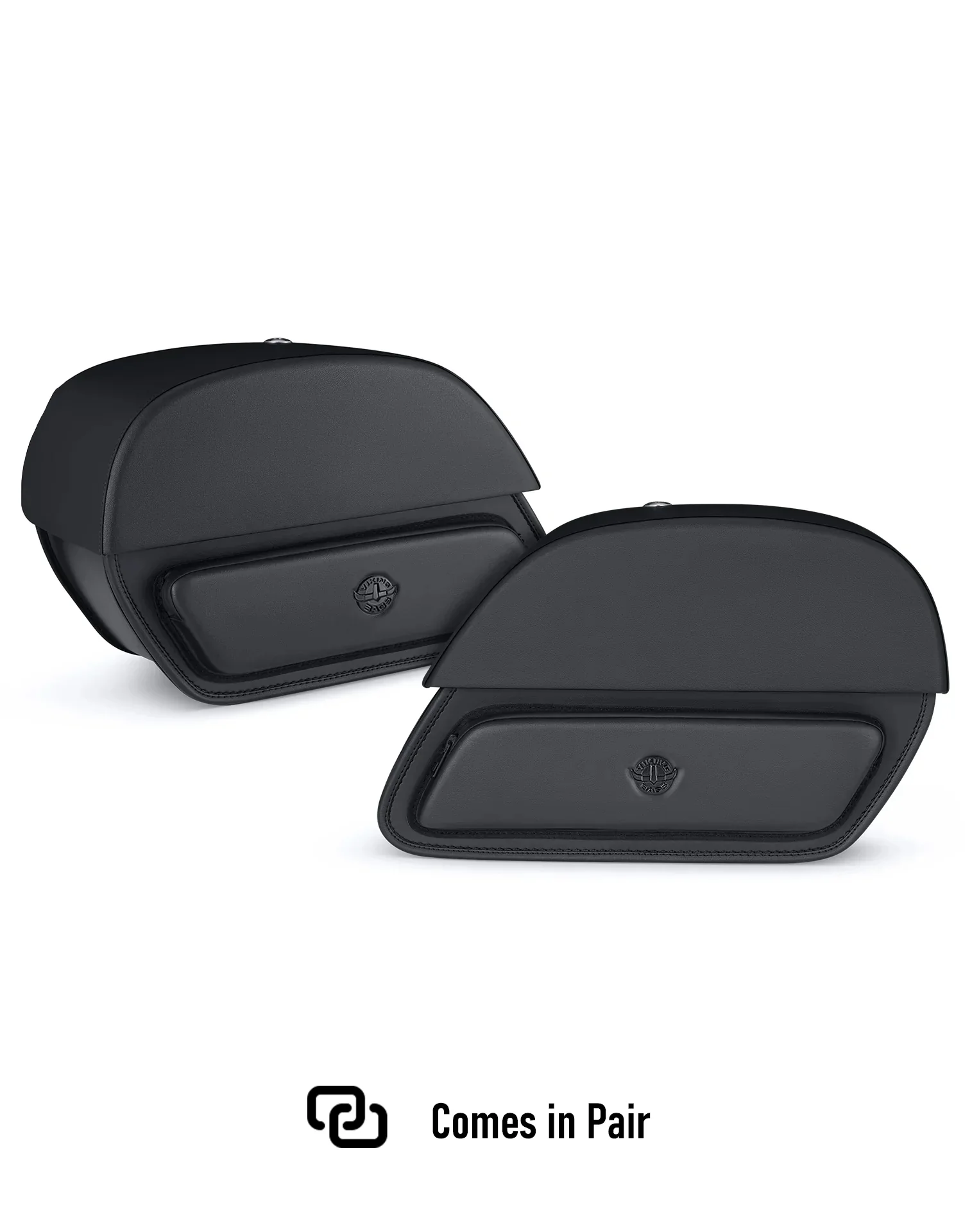 32L - Pantheon Large Hard Mount Shock Cutout Saddlebags for Harley Dyna Switchback FLD - Image 5