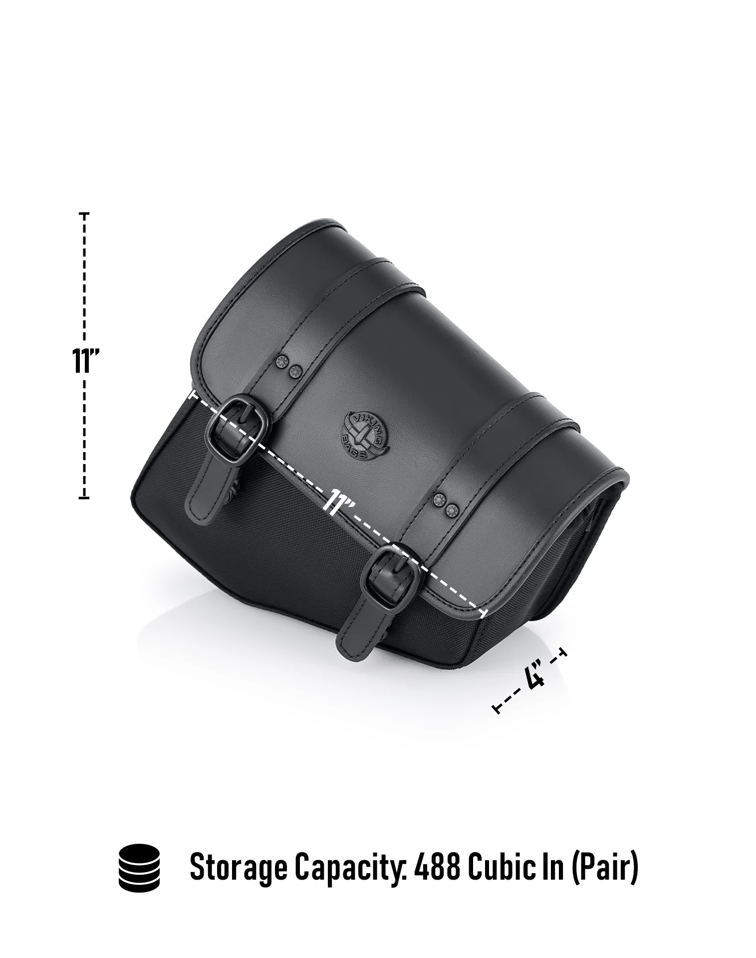 8L - Pony Indian Scout Sixty Bobber 2025+ Leather Motorcycle Saddlebags - Image 7