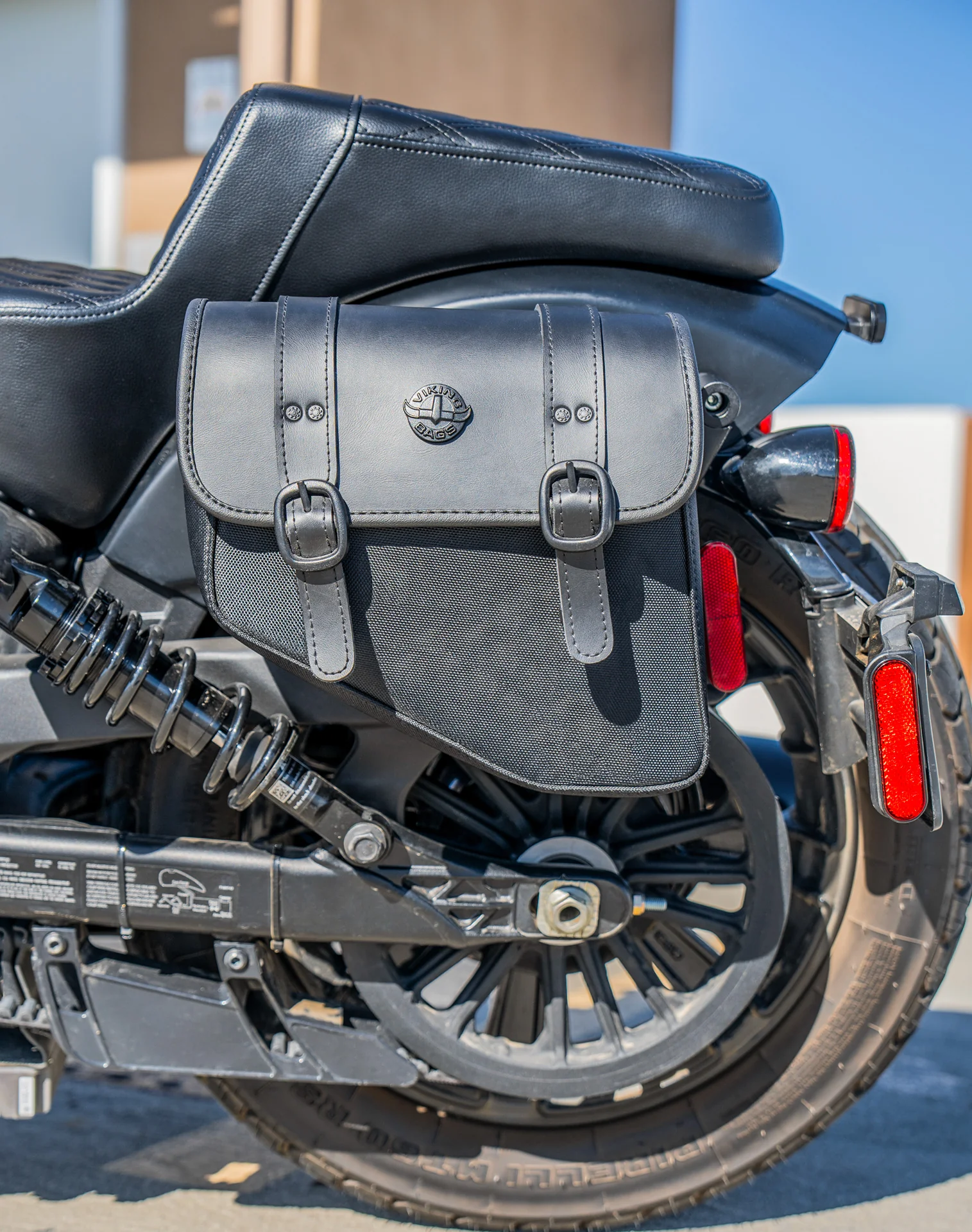 8L - Pony Indian Sport Scout 2025+ Leather Motorcycle Saddlebags - Image 4