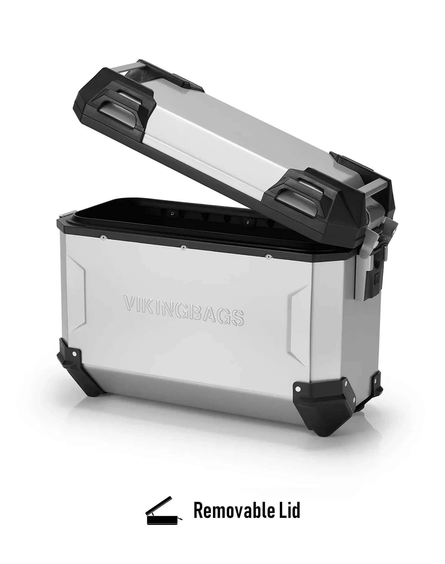 45L - Apex XL BMW R 1250 GS Aluminum Side Cases Silver - Image 12