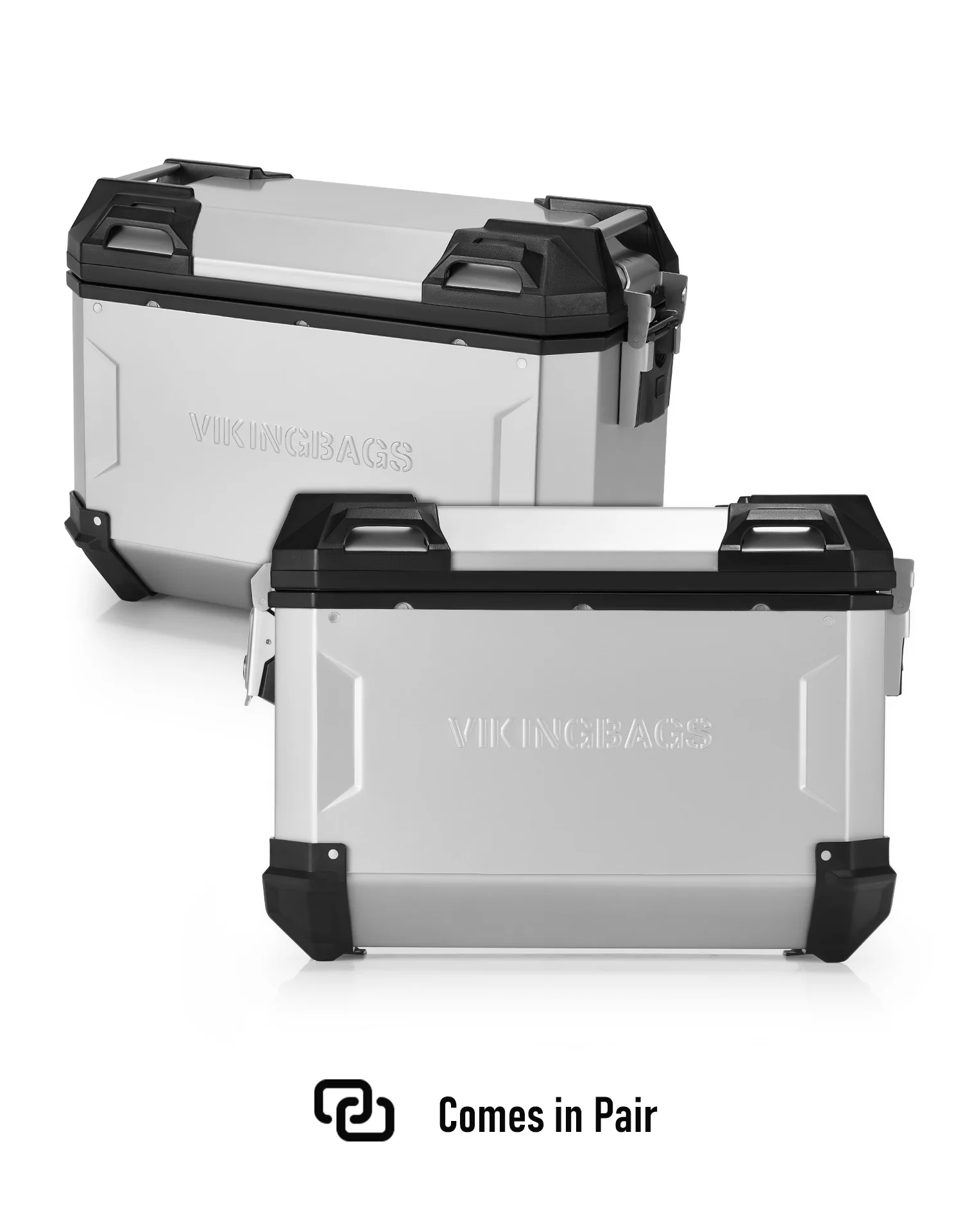 45L - Apex XL BMW R 1250 GS Aluminum Side Cases Silver - Image 9