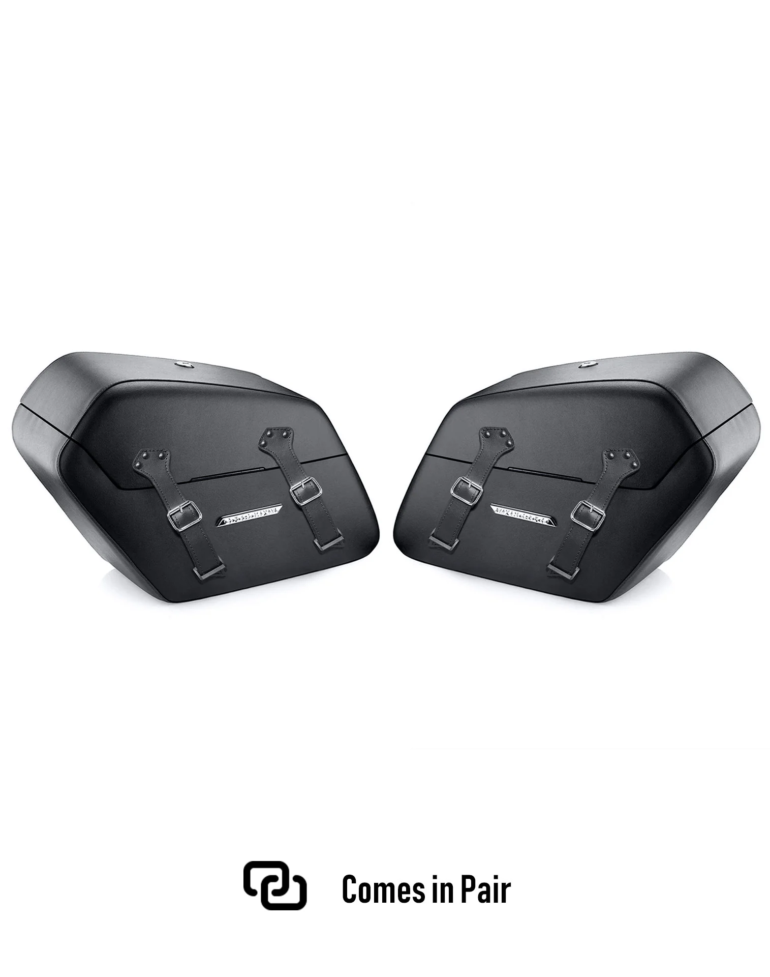 42L - Baldur XL Leather Wrapped Hard Saddlebags for Harley Softail Slim FLS - Image 5