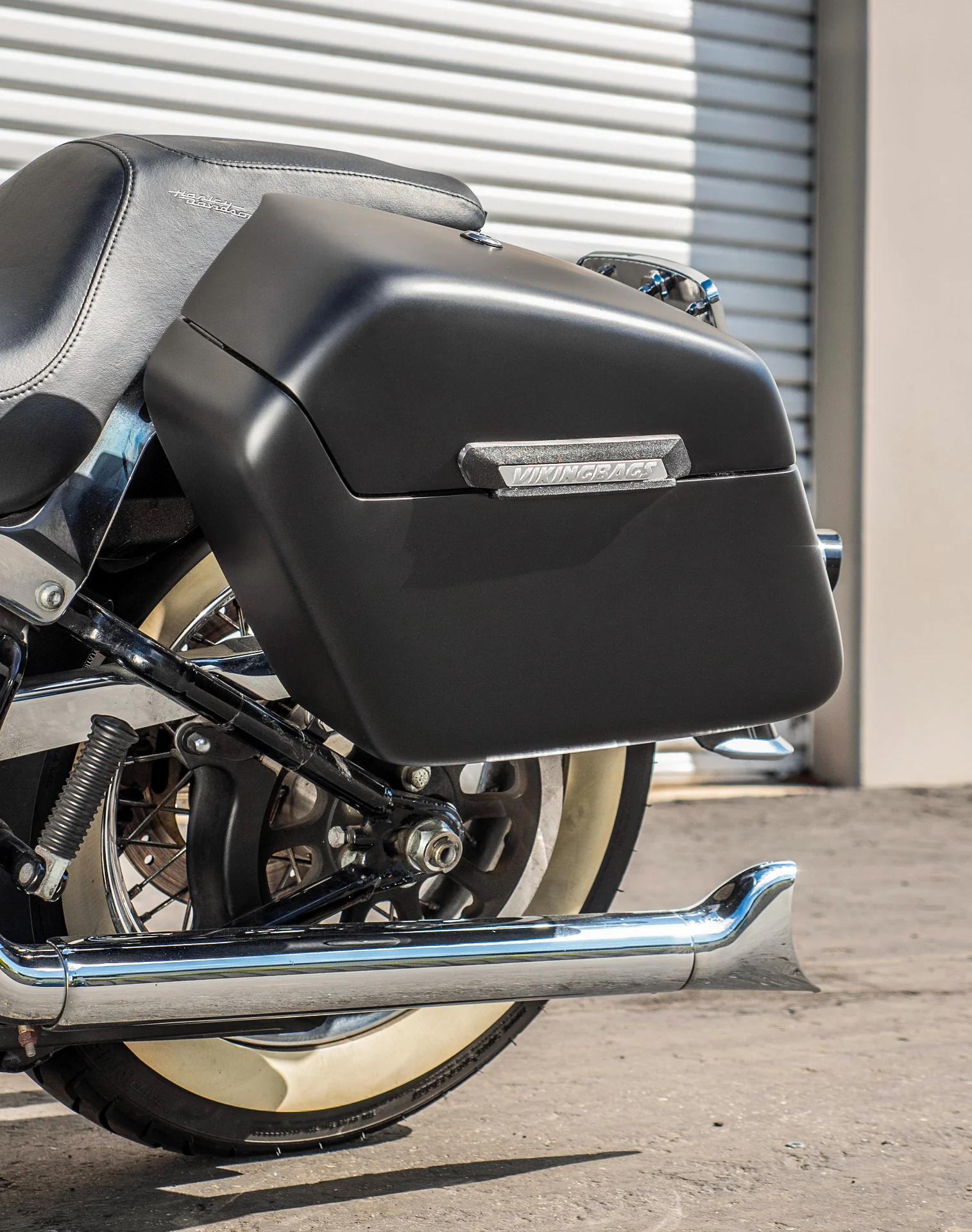 42L - Baldur Extra Large Matte Motorcycle Hard Saddlebags for Harley Softail Deluxe FLSTN/I - Image 5