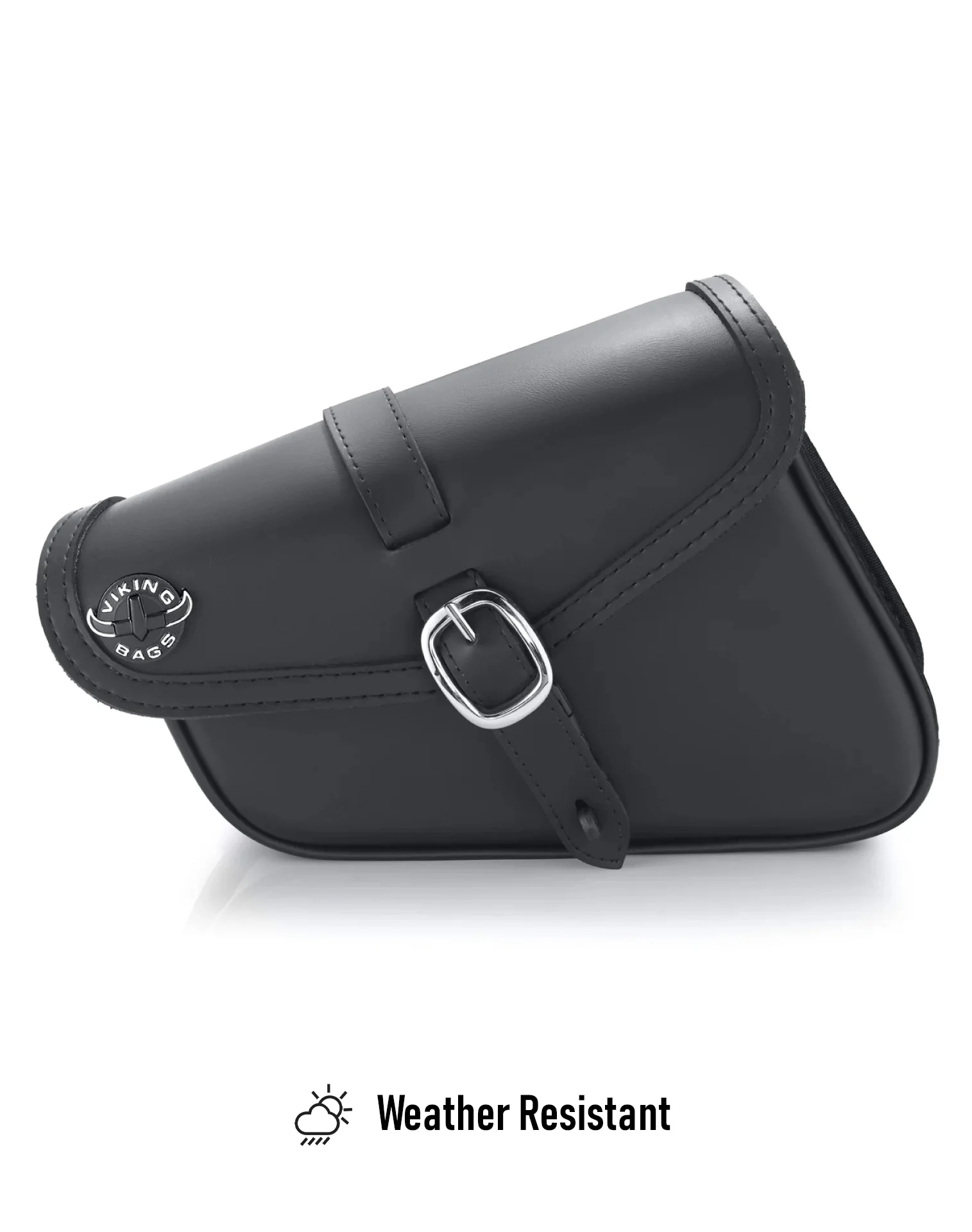 2L - Diablo Plain Leather Motorcycle Right Solo Bag For Harley Softail Fat Bob FXFB/S - Image 4