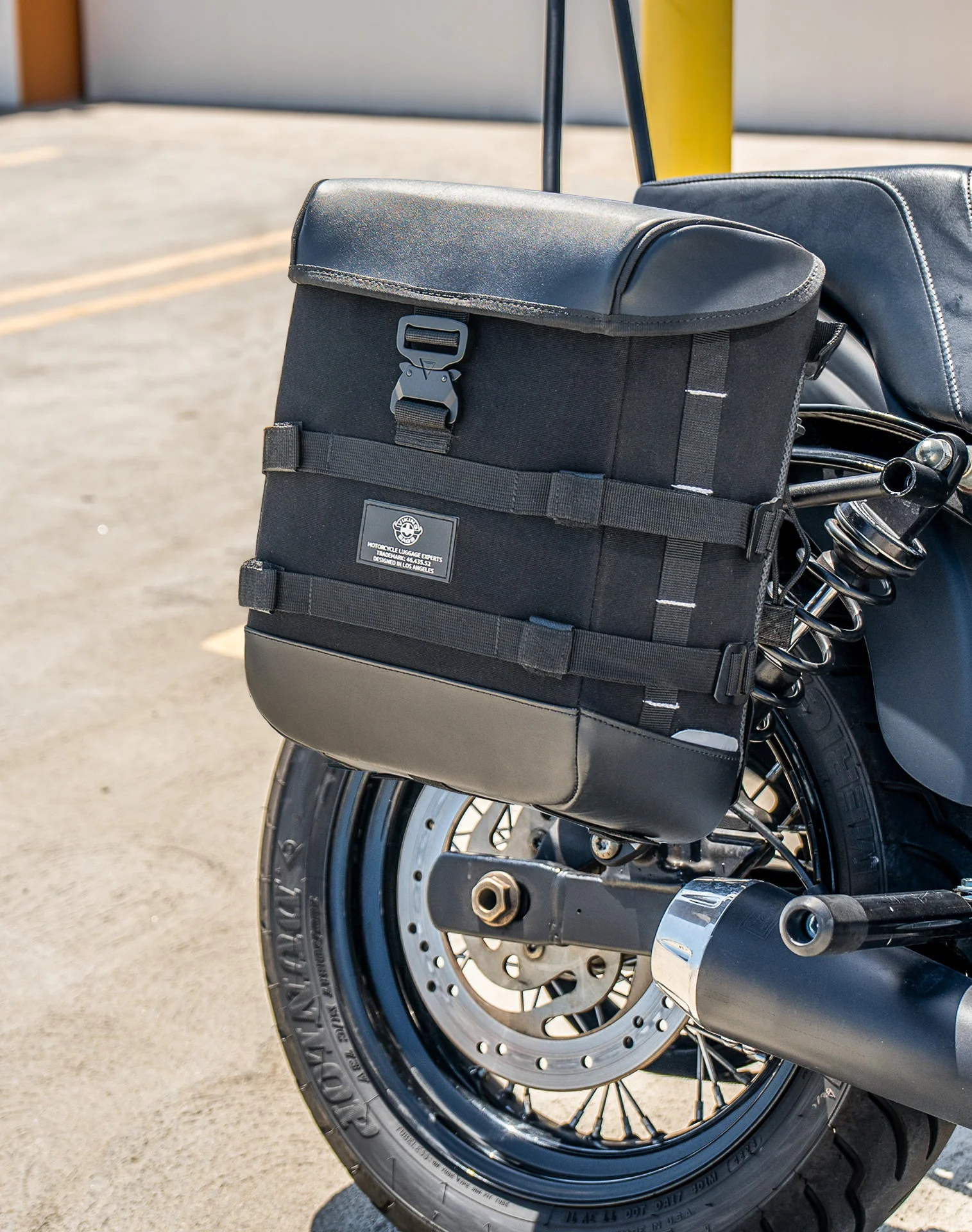 15L - Incognito Quick Mount Medium Solo Motorcycle Saddlebag (Left Only) for Harley Dyna Street Bob FXDB/I - Image 5