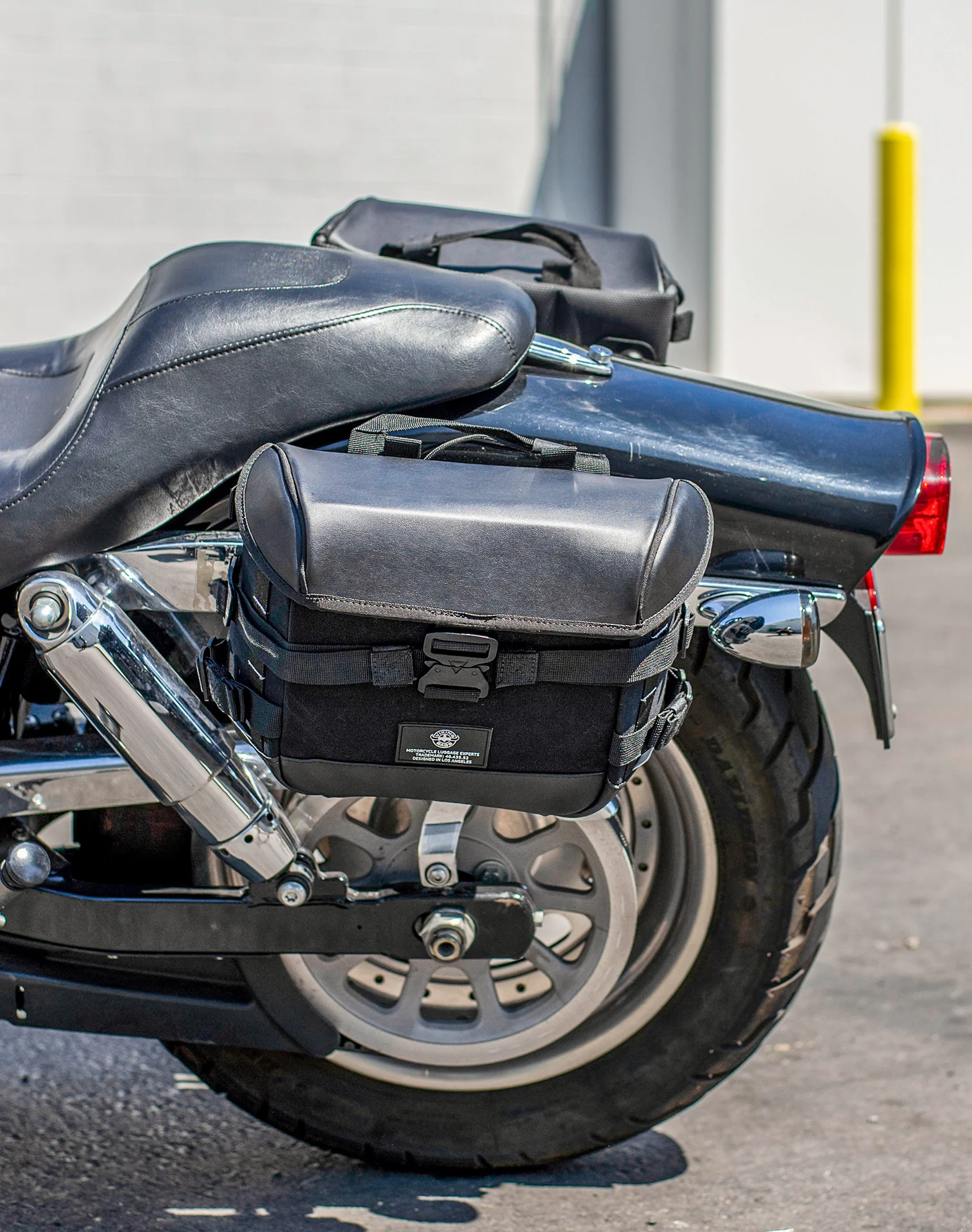 10L - Incognito Quick Mount Small Solo Saddlebag (Left Only) for Harley Davidson Dyna Fat Bob FXDF/SE - Image 4