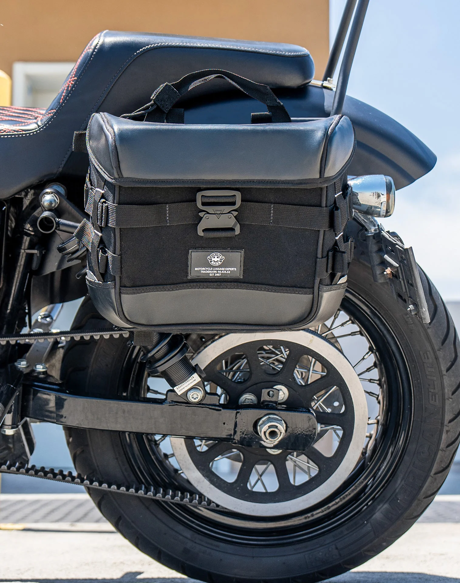 10L - Incognito Quick Mount Small Solo Saddlebag (Left Only) for Harley Davidson Dyna Street Bob FXDB/I - Image 4