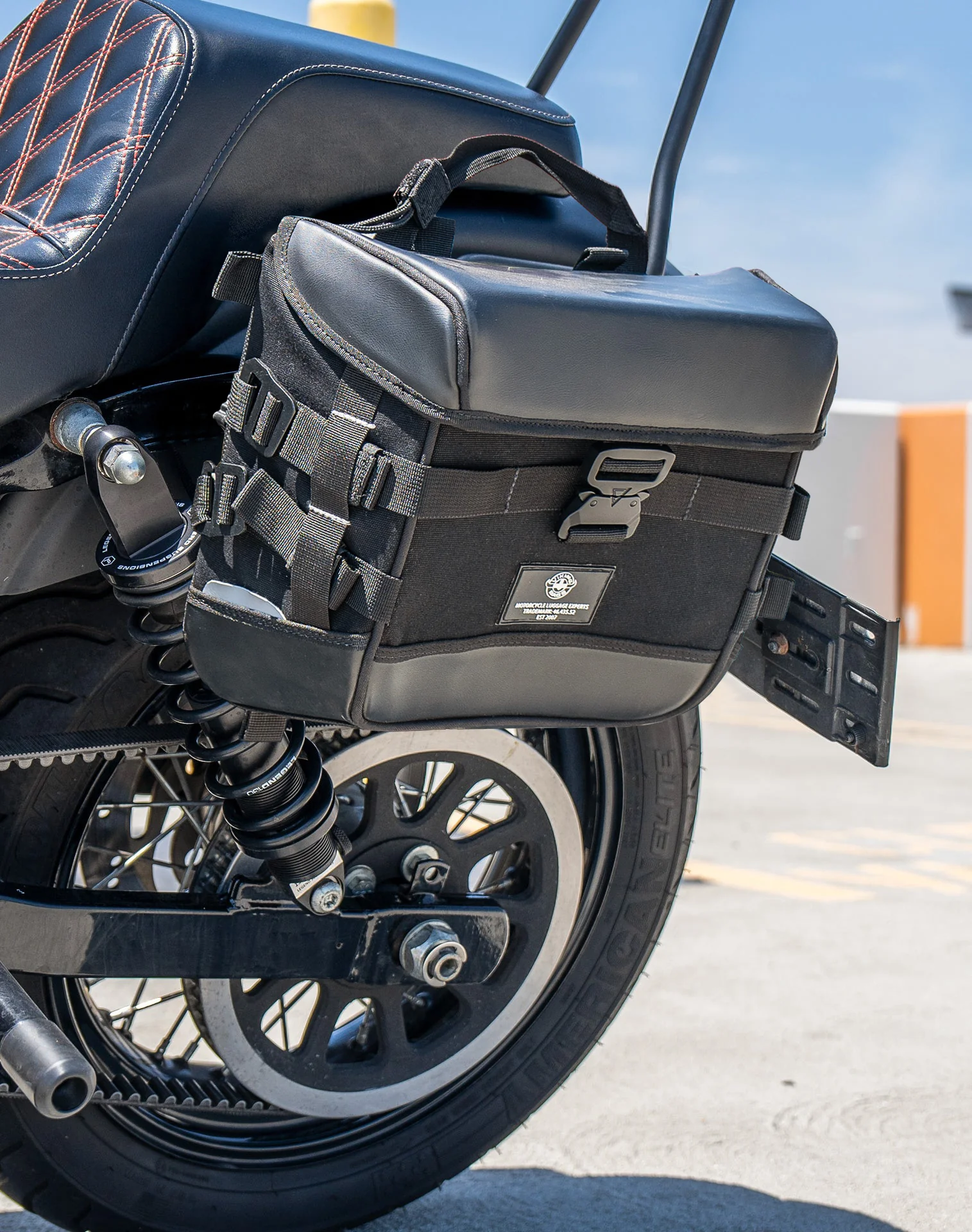 10L - Incognito Quick Mount Small Solo Saddlebag (Left Only) for Harley Davidson Dyna Street Bob FXDB/I - Image 5