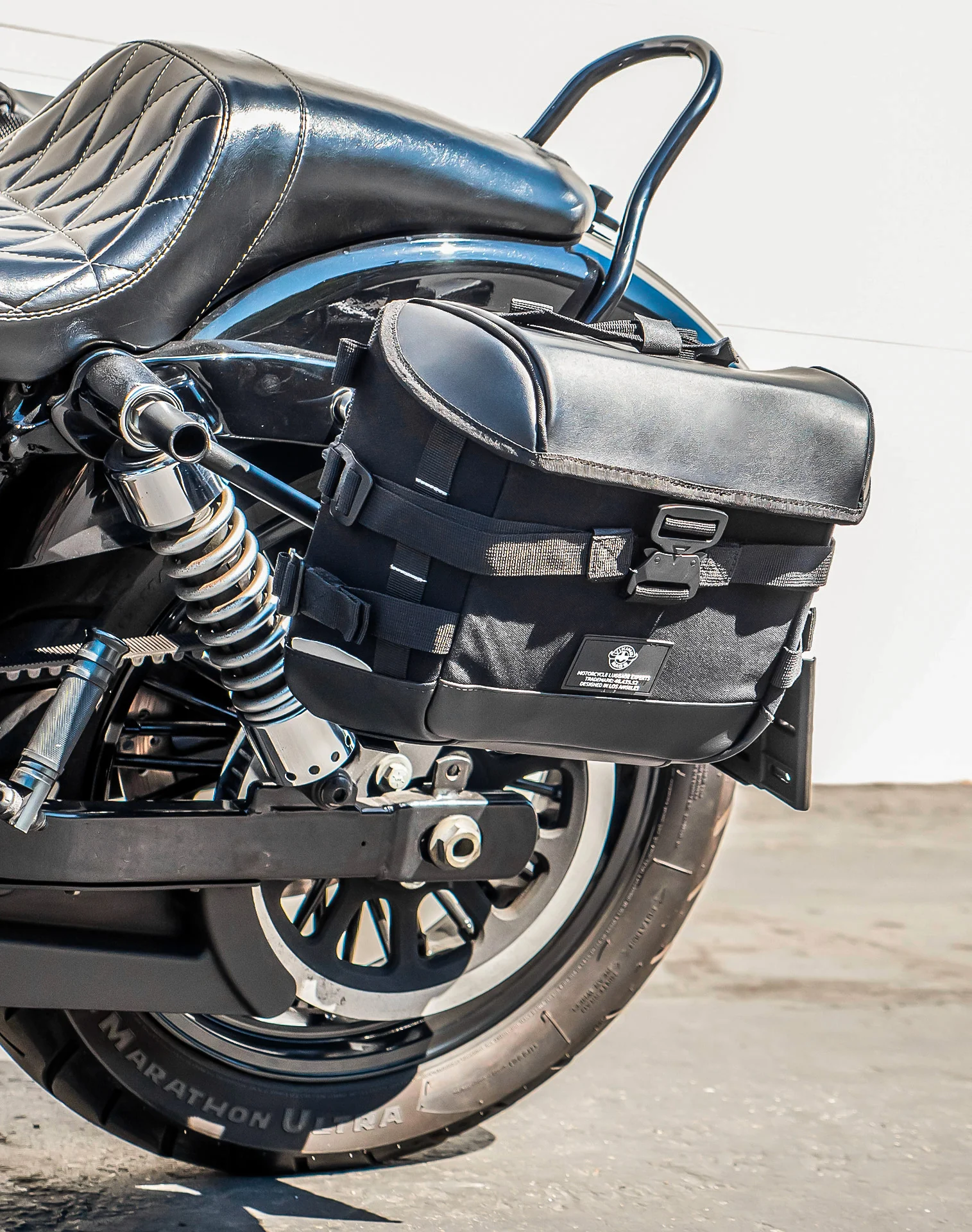 10L - Incognito Quick Mount Small Solo Saddlebag (Left Only) for Harley Davidson Dyna Wide Glide FXDWG/I - Image 4