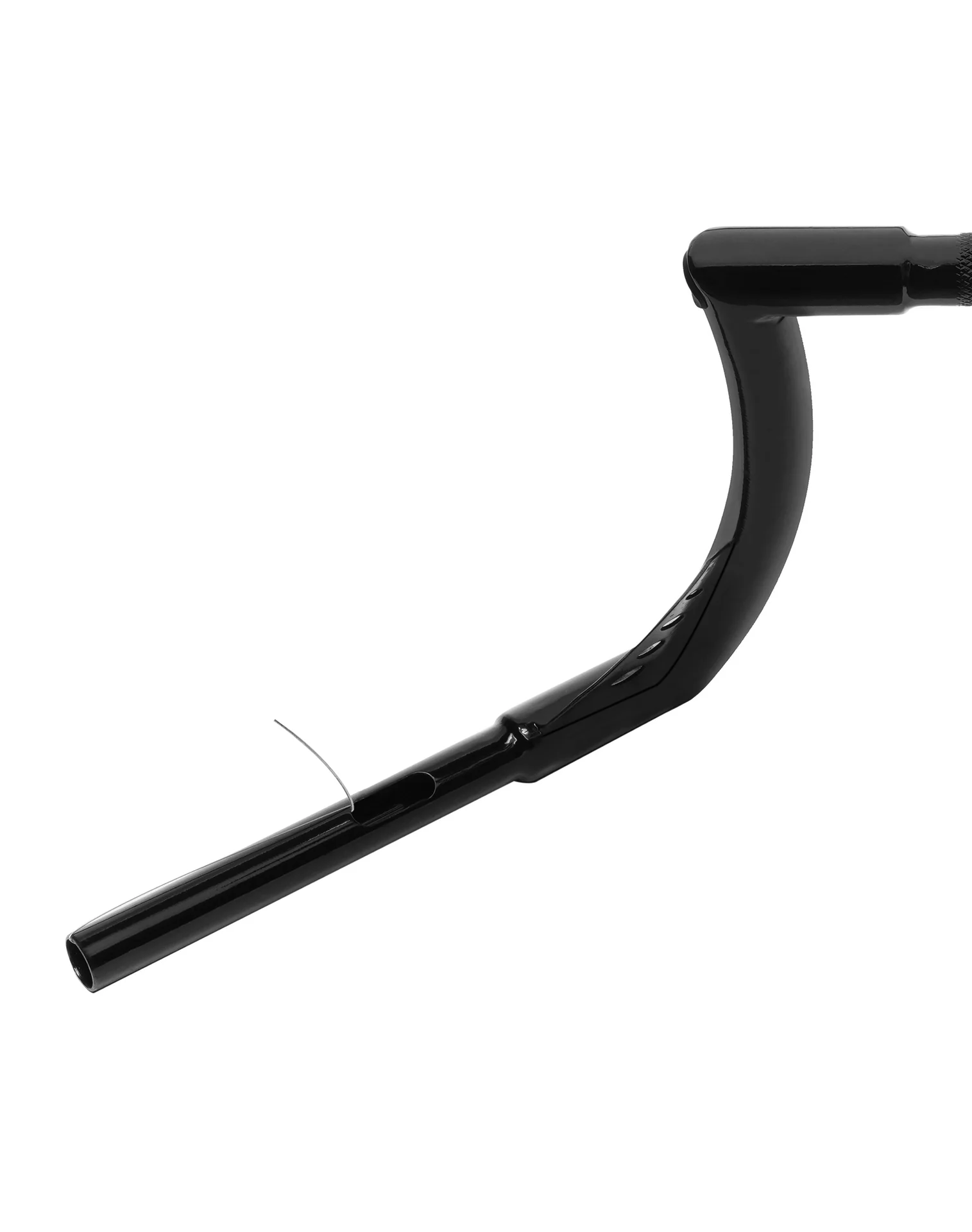 Viking Iron Born 12" Handlebar For Harley Softail Slim FLS Gloss Black - Image 5