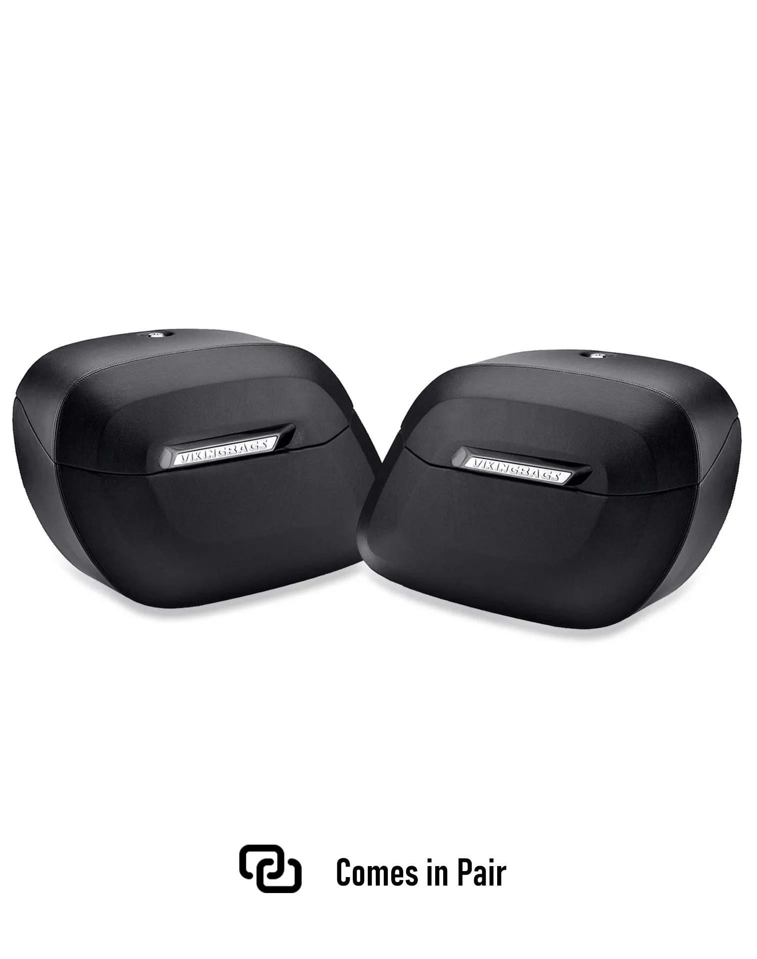 40L - Lamellar Raven Extra Large Leather Covered Motorcycle Hard Saddlebags for Harley Softail Low Rider S FXLRS - Image 5