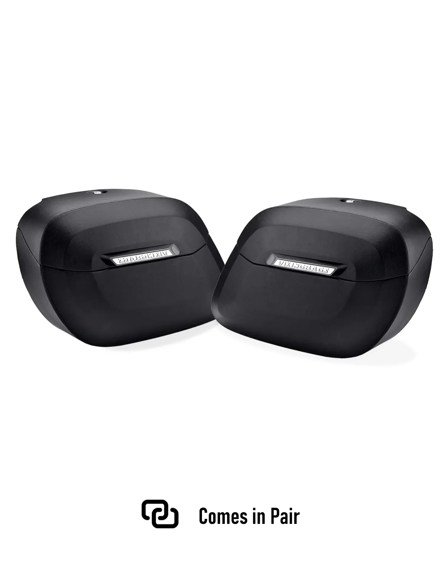 36L - Lamellar Raven Extra Large Shock Cut-out Leather Covered Hard Saddlebags for Harley Sportster 48 XL1200X - Image 5