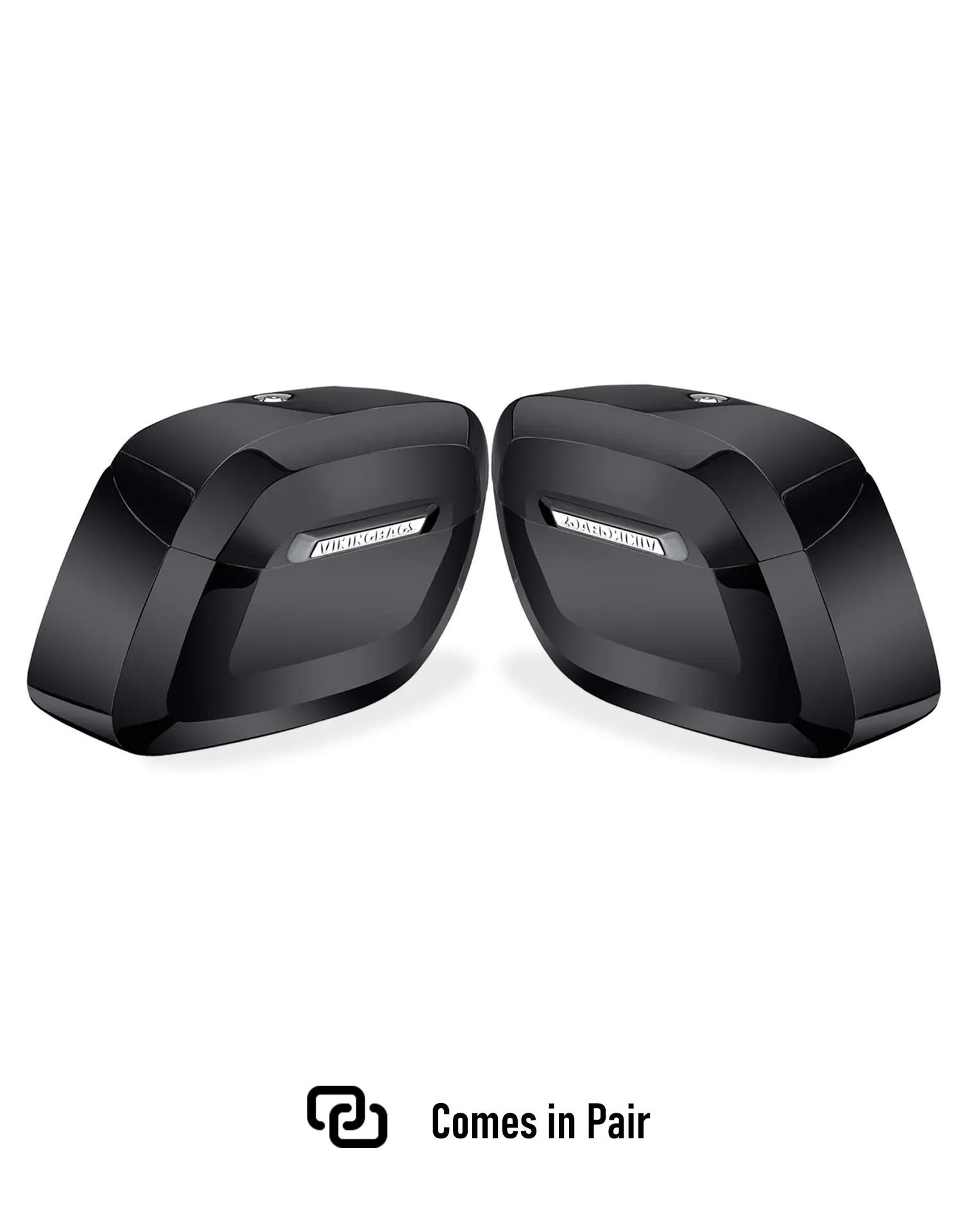 36L - Lamellar Raven Extra Large Shock Cut-out Painted Hard Saddlebags for Harley Sportster 883 Iron XL883N - Image 5