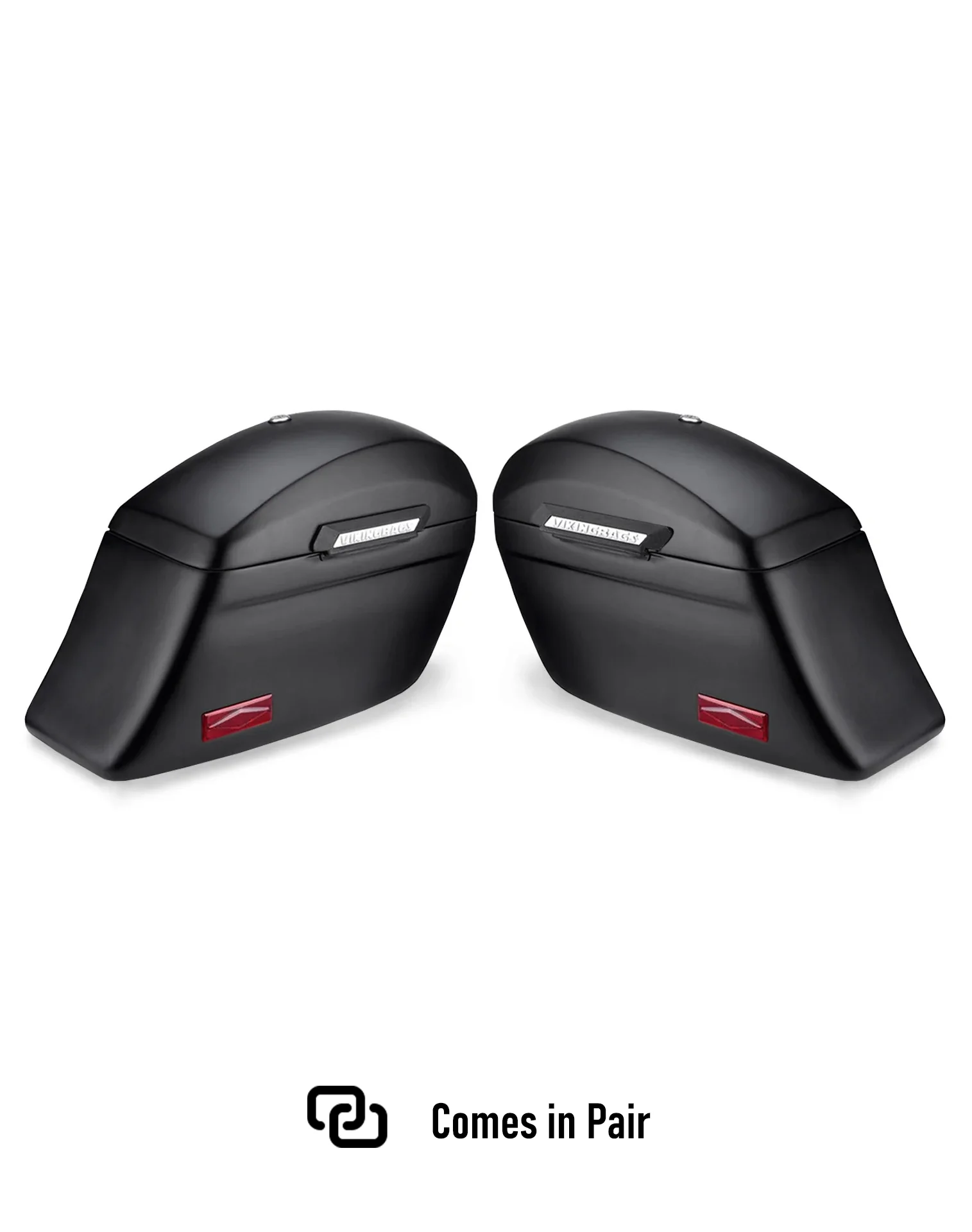 44L - Lamellar Stallion XL Matte Motorcycle Hard Saddlebags for Harley Softail Slim FLS - Image 5