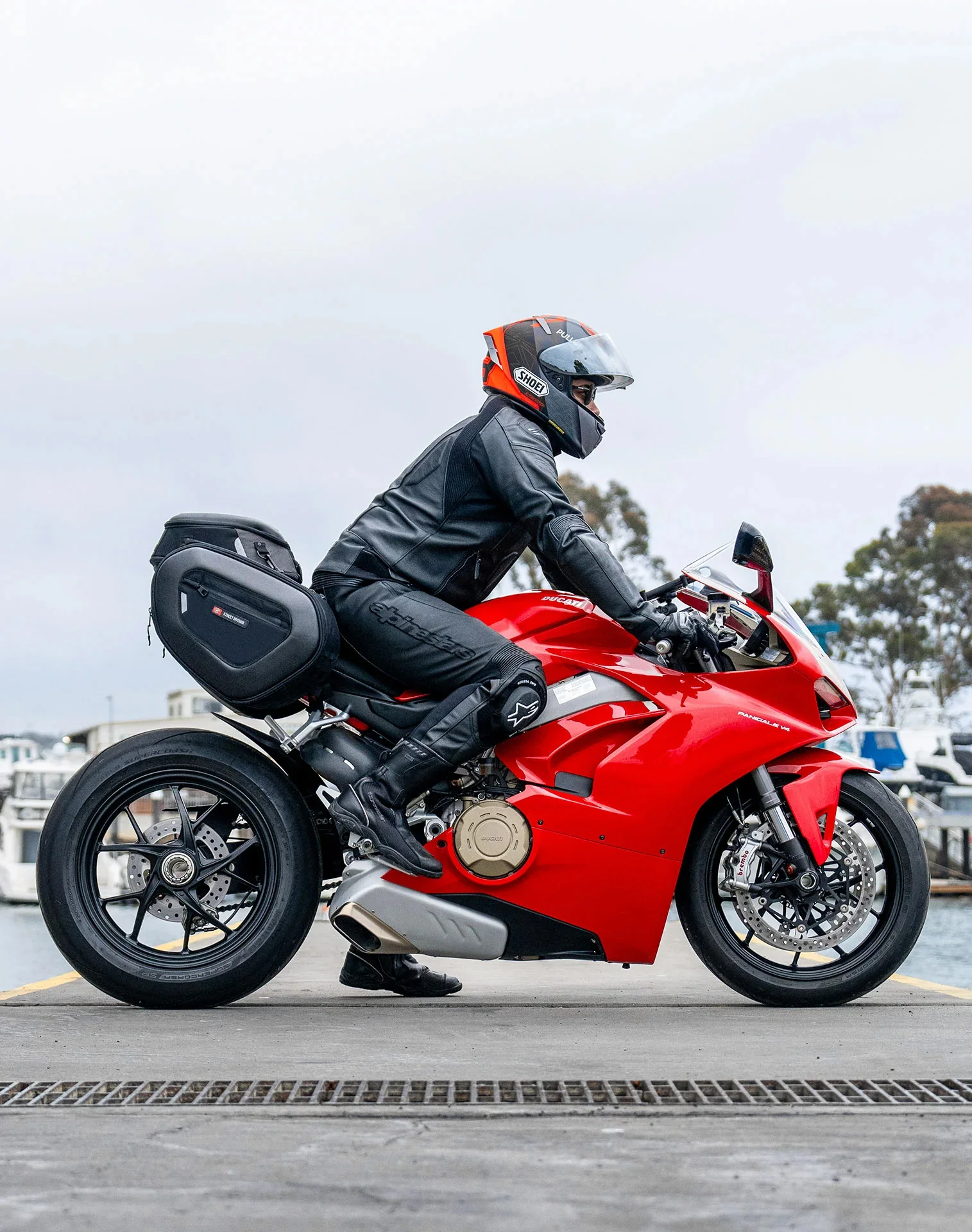 40L - Momentum Extra Large Expandable Street/Sportsbike Saddlebags - Image 3