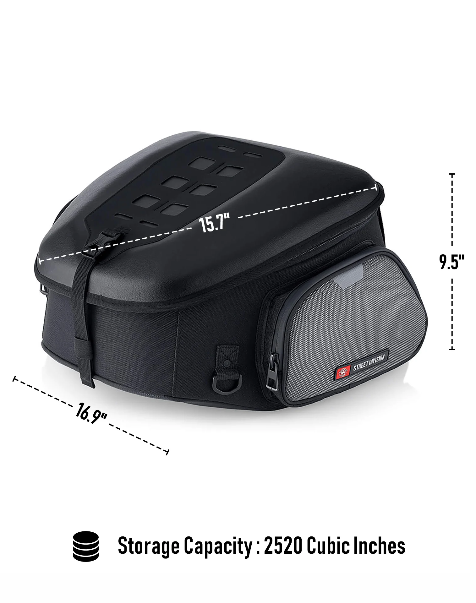 41L - Momentum Extra Large Street/Sportbike Tail Bag - Image 5