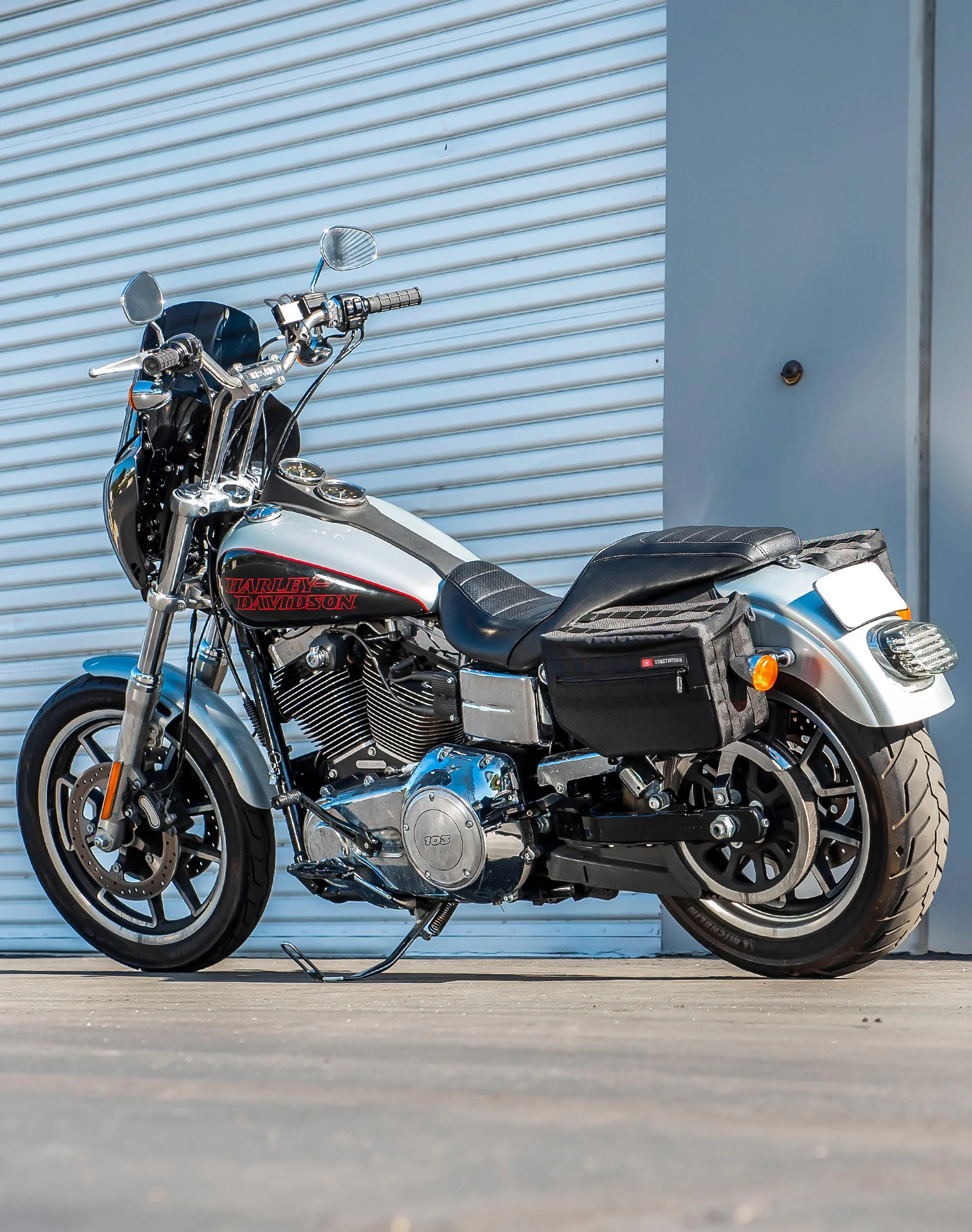 18L - Patriot Medium Motorcycle Throw Over Saddlebags for Harley Dyna Low Rider FXDL/I - Image 3