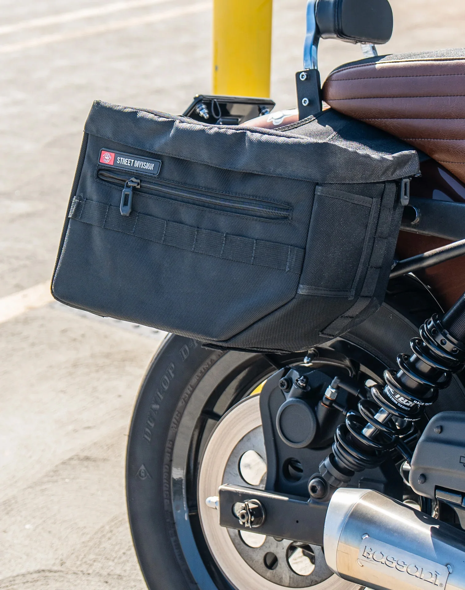 18L - Patriot Medium Throw Over Saddlebags for Harley Dyna Super Glide Custom FXDC/I - Image 5
