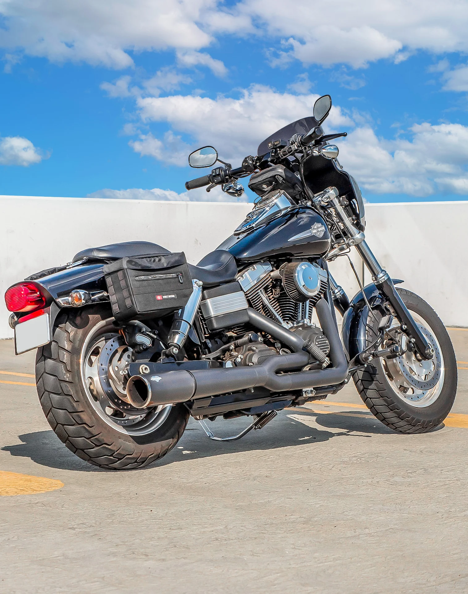 10L - Patriot Small Throw Over Saddlebags for Harley Dyna Fat Bob FXDF/SE - Image 3