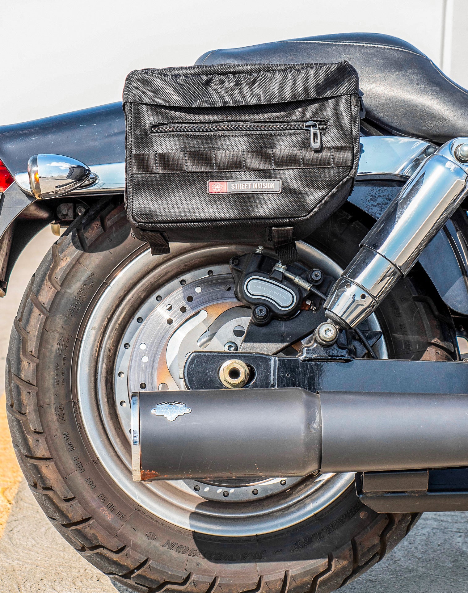 10L - Patriot Small Throw Over Saddlebags for Harley Dyna Fat Bob FXDF/SE - Image 4