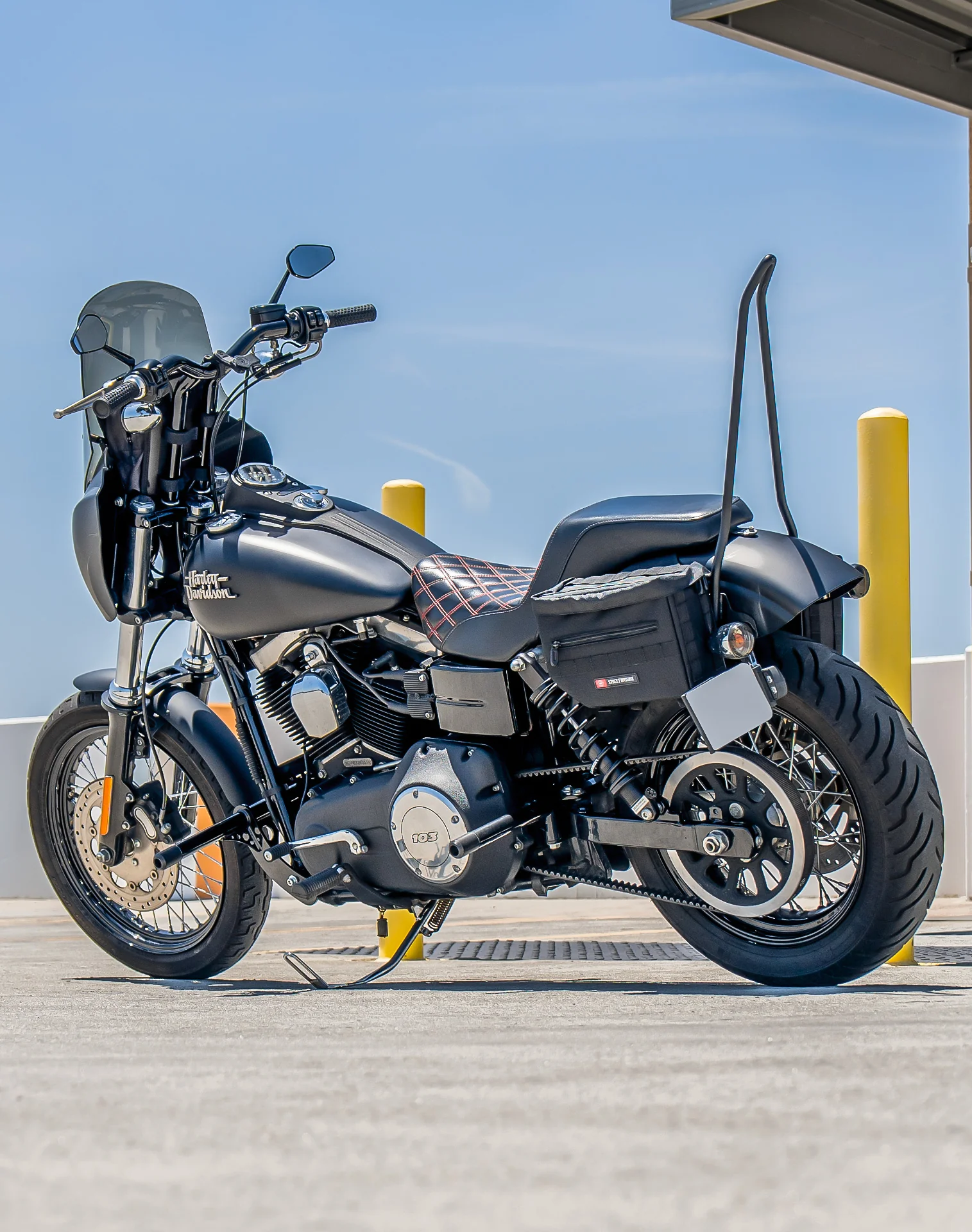 10L - Patriot Small Throw Over Saddlebags for Harley Dyna Street Bob FXDB - Image 3