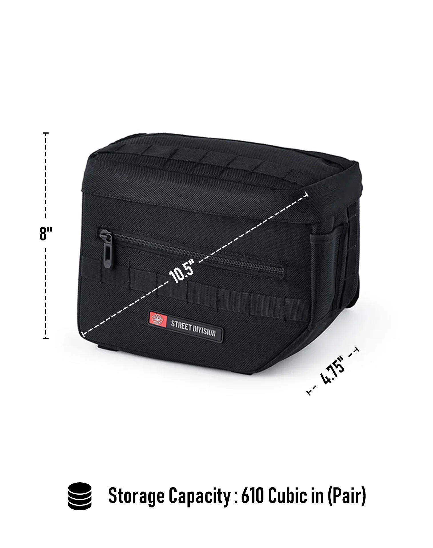 10L - Patriot Small Throw Over Saddlebags for Harley Dyna Switchback FLD - Image 3