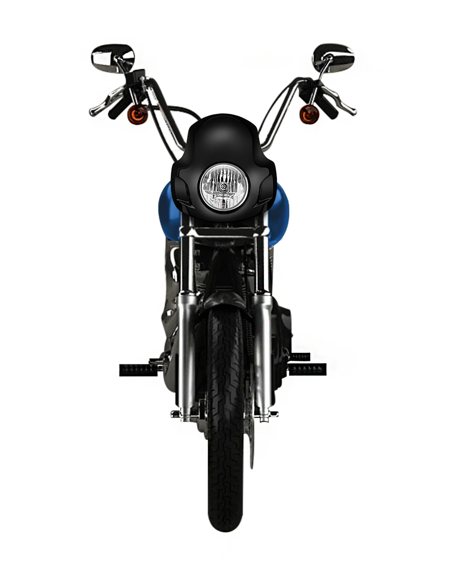 Viking Strider Sport Motorcycle Fairing For Harley Dyna Low Rider FXDL Gloss Black - Image 3