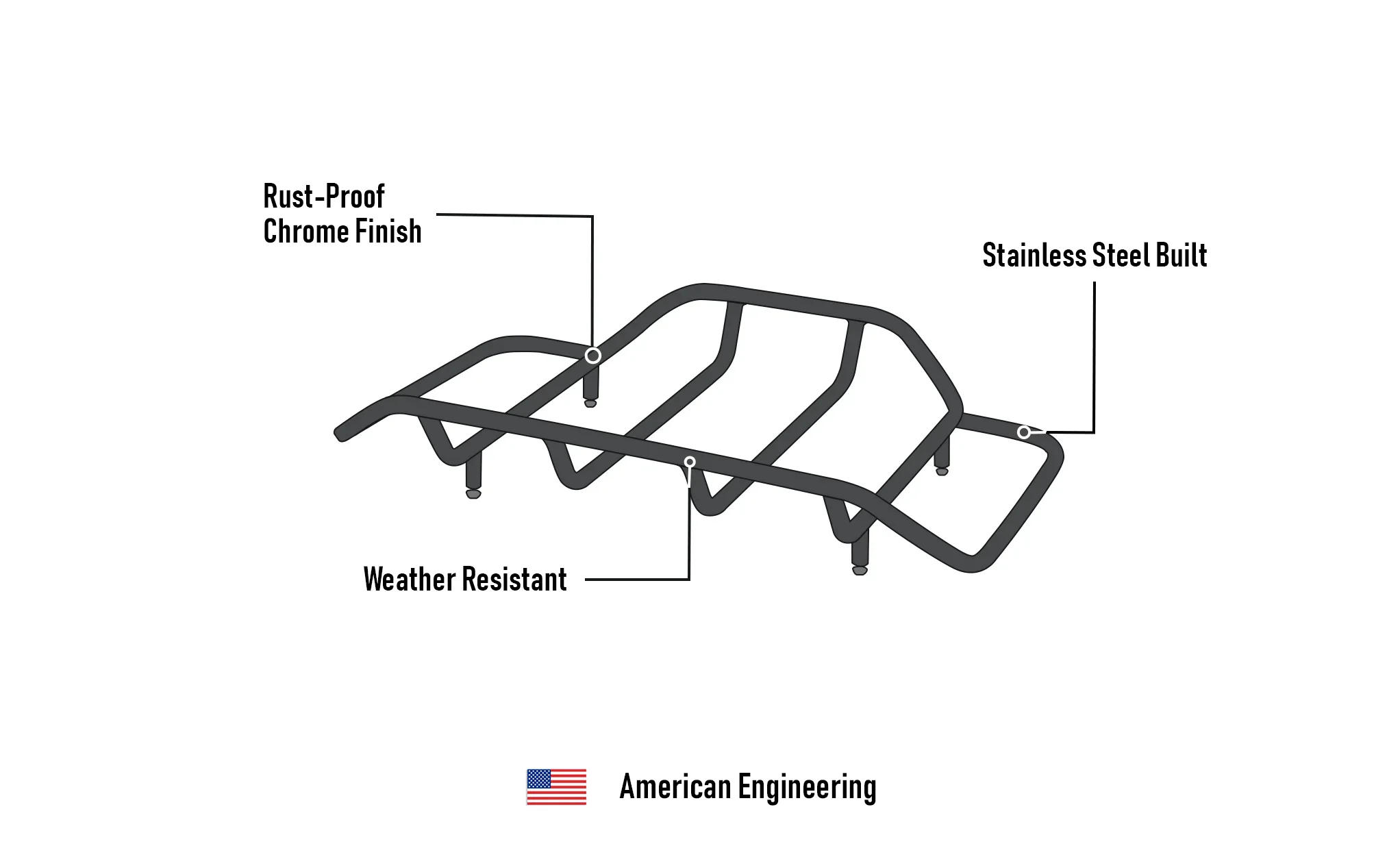 Viking Voyage Trunk Luggage Rack for Harley Street Glide Chrome - Image 5